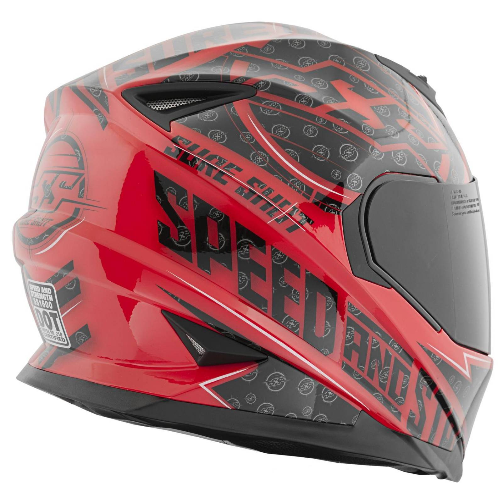 Casco Integral SS1600 Speed & Strength Sure Shot Red / Black 