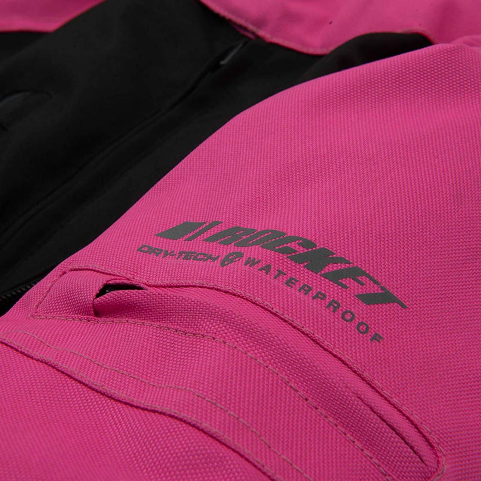 Chamarra Moto de Mujer Joe Rocket Victoria C.E. Impermeable Negra 