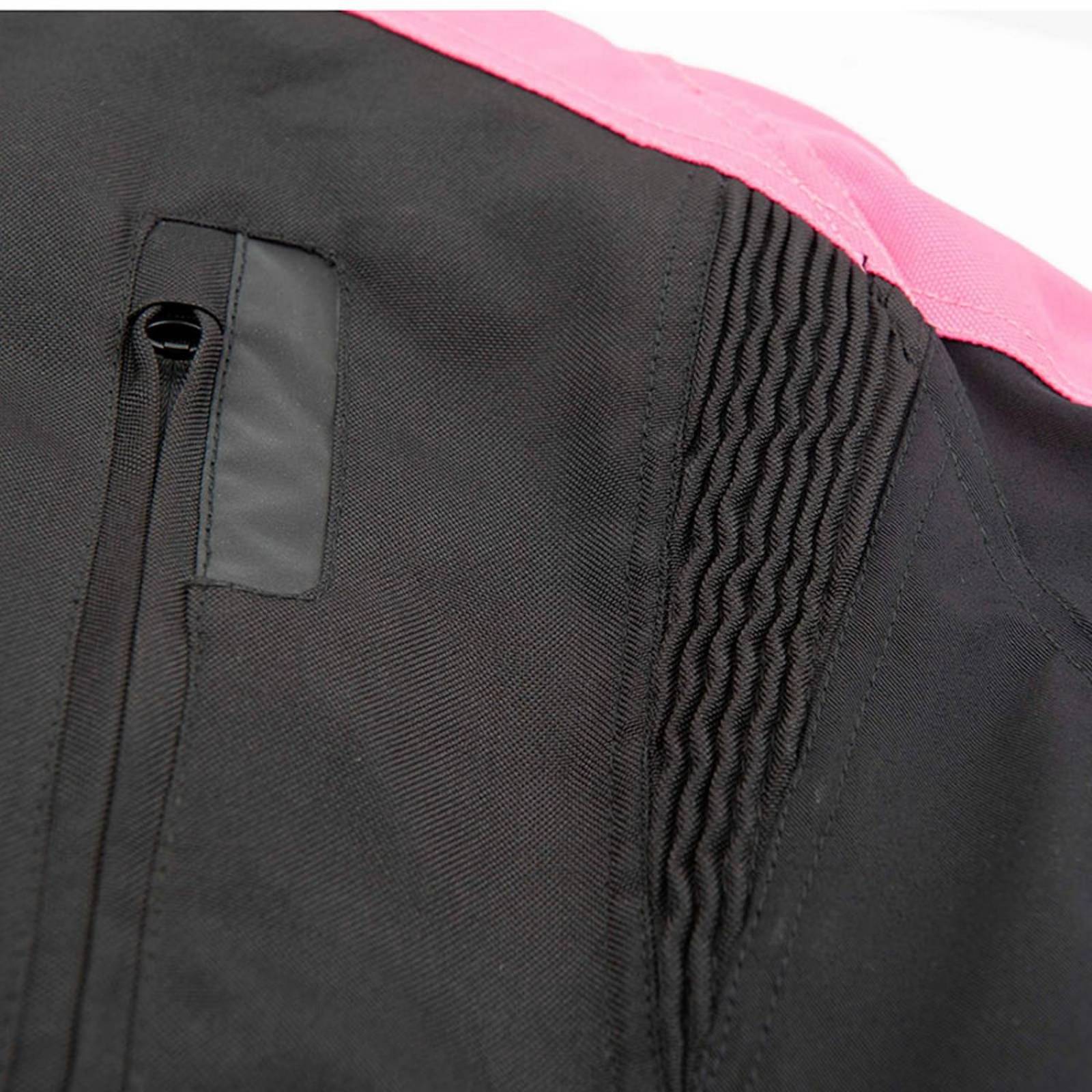Chamarra Moto de Mujer Joe Rocket Victoria C.E. Impermeable Negra 