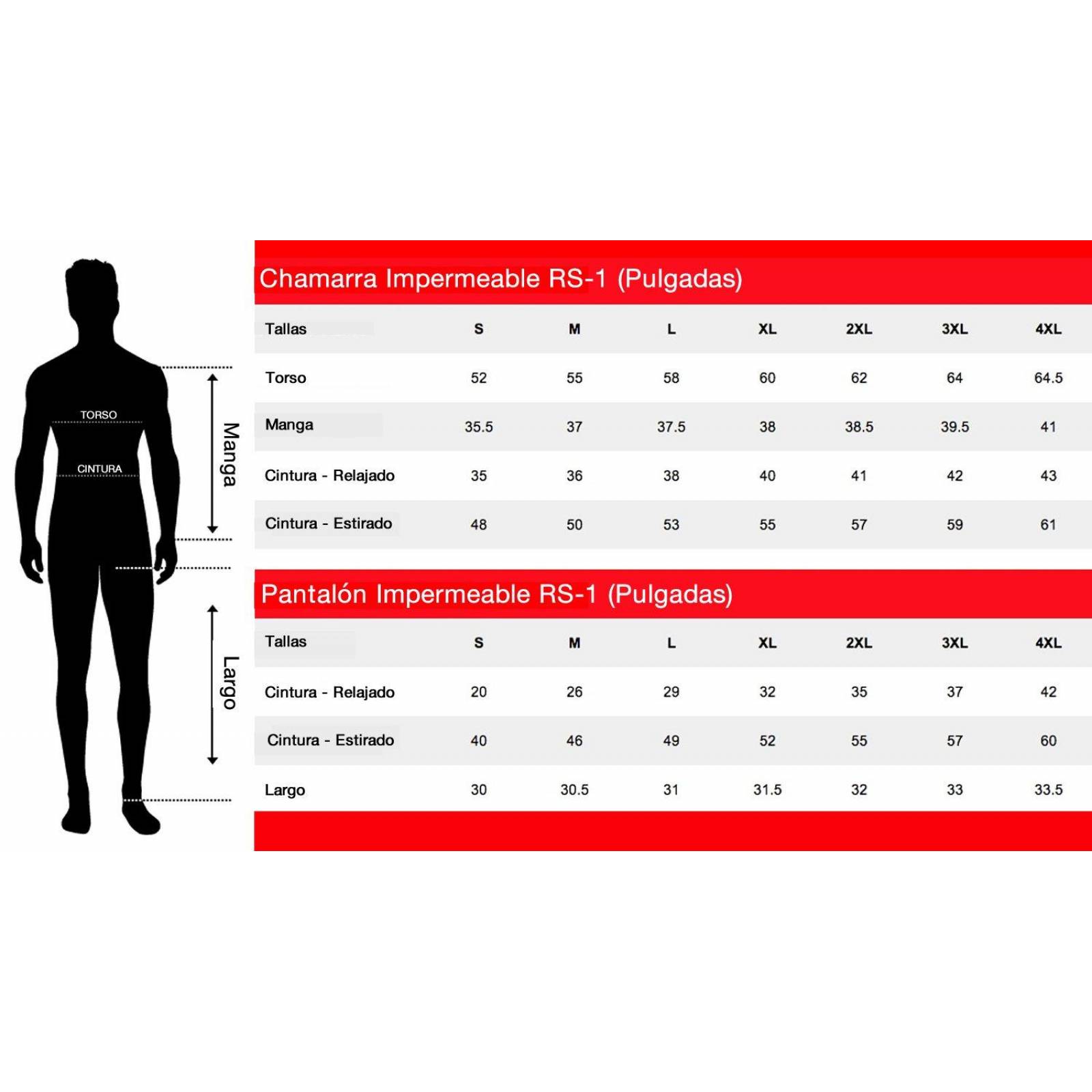 Impermeable Joe Rocket RS-1 Rain Suit Rojo 