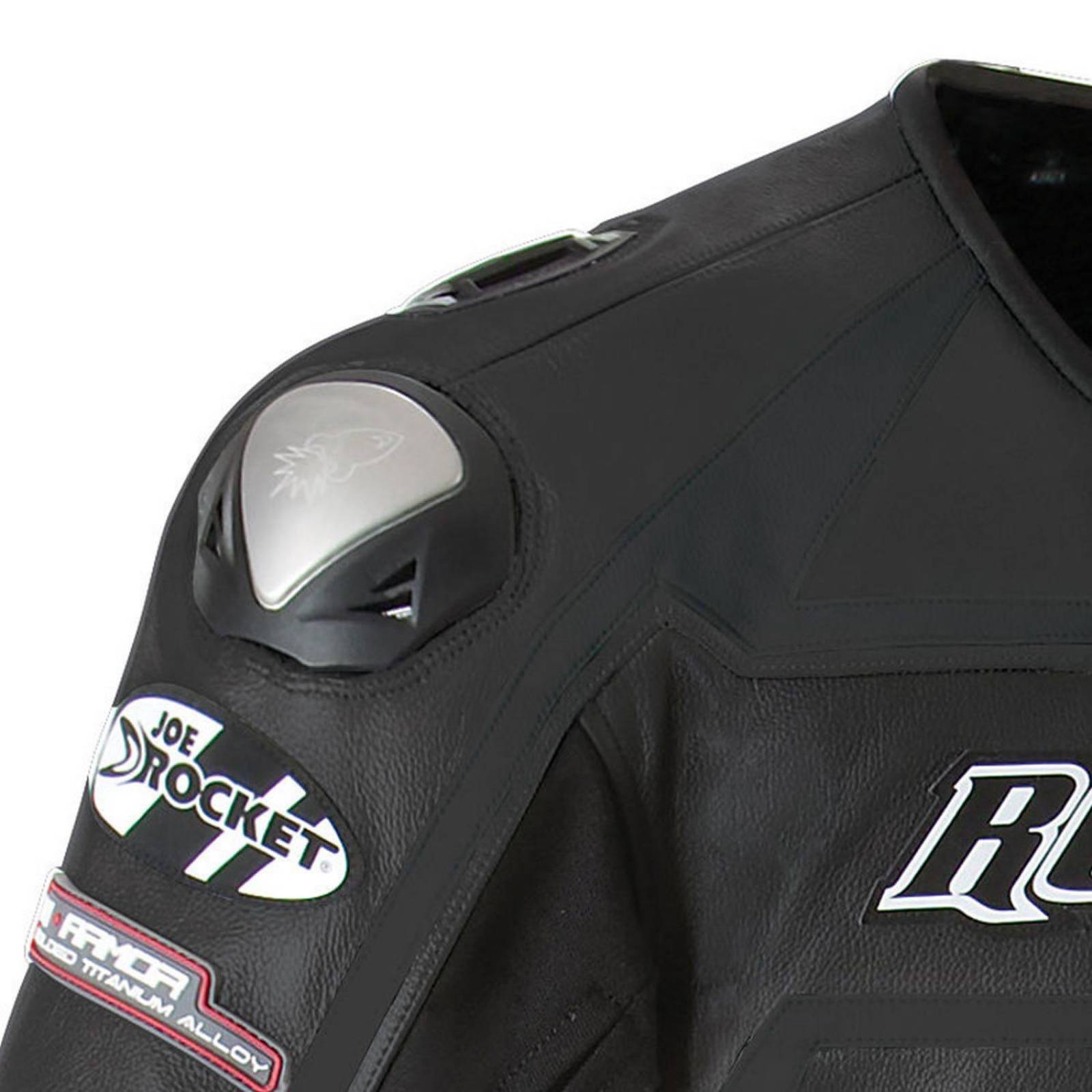 Traje de Piel con Protecciones Moto Joe Rocket Speedmaster 5.0 Negro ( Mono ) 2 piezas 