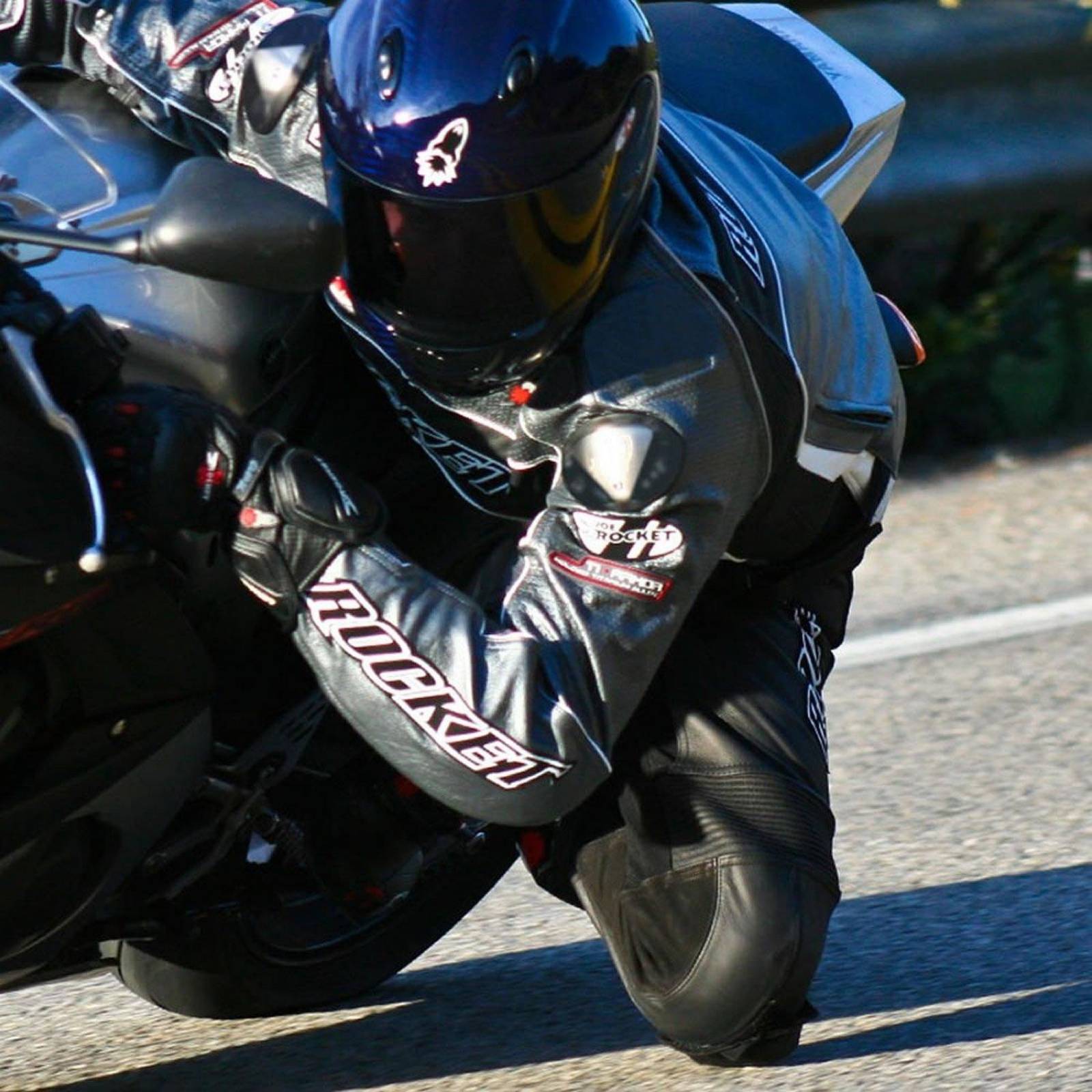 Traje de Piel con Protecciones Moto Joe Rocket Speedmaster 5.0 Negro ( Mono ) 2 piezas 