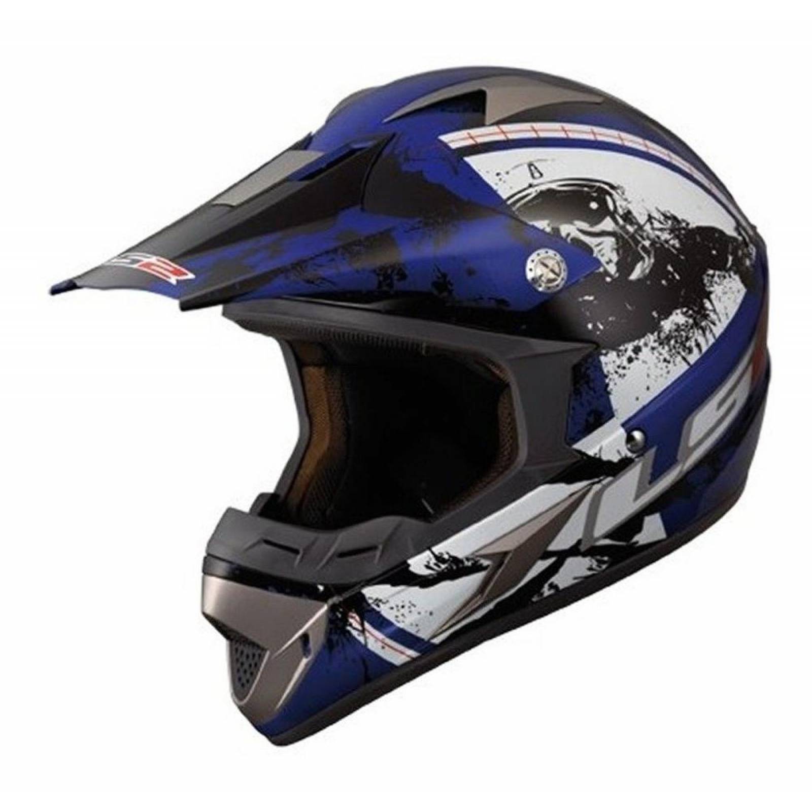 Casco Moto Cross LS2 MX433.40 Quake Azul