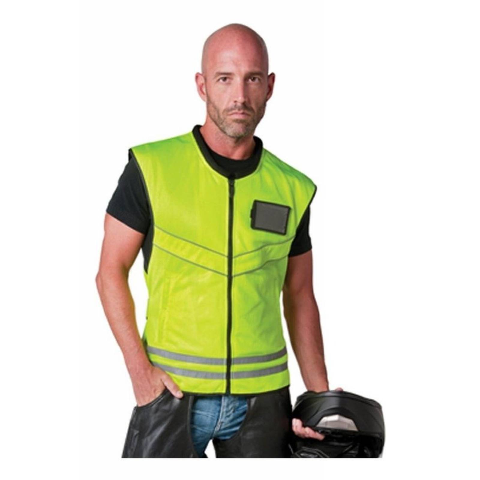 Chaleco reflejante Fulmer para moto Neón Hi-viz 