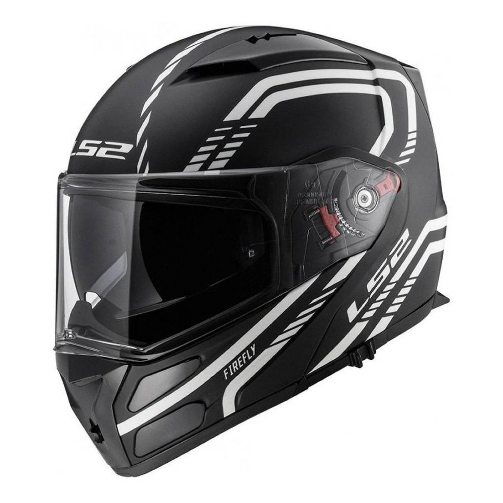 Casco Abatible Modular LS2 FF324 Metro Firefly Fosforescente Pinlock 