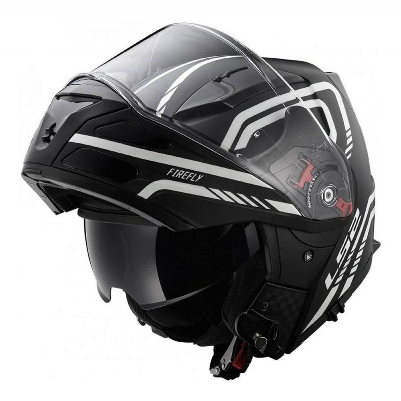 Casco Abatible Modular LS2 FF324 Metro Firefly Fosforescente Pinlock