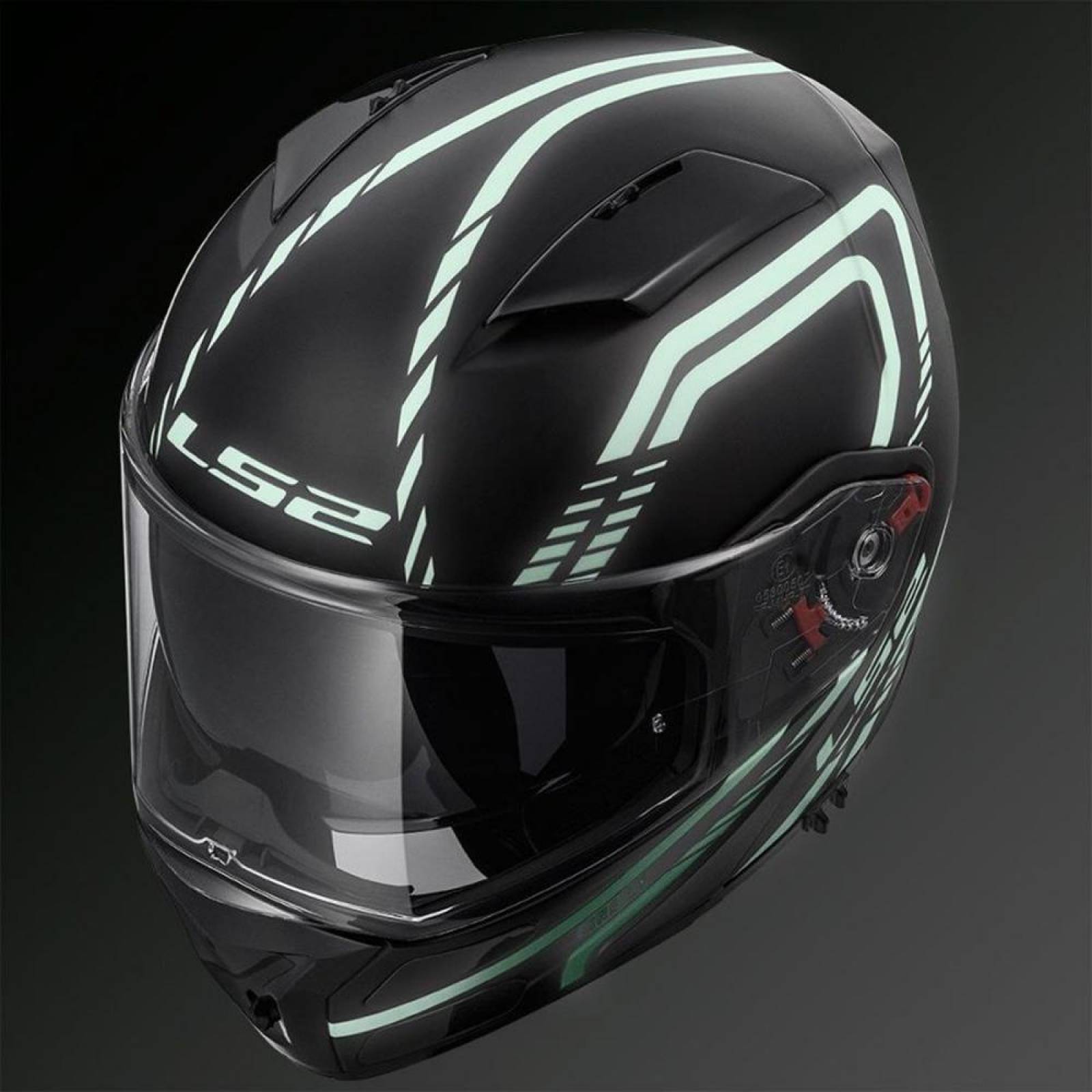 Casco Abatible Modular LS2 FF324 Metro Firefly Fosforescente Pinlock 