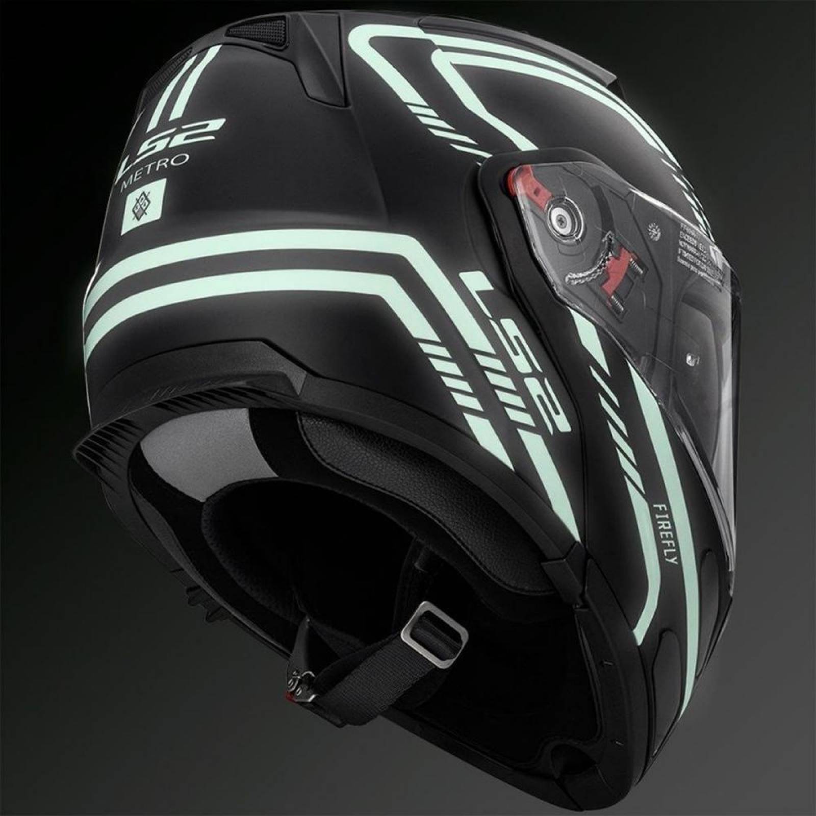 Casco Abatible Modular LS2 FF324 Metro Firefly Fosforescente Pinlock 