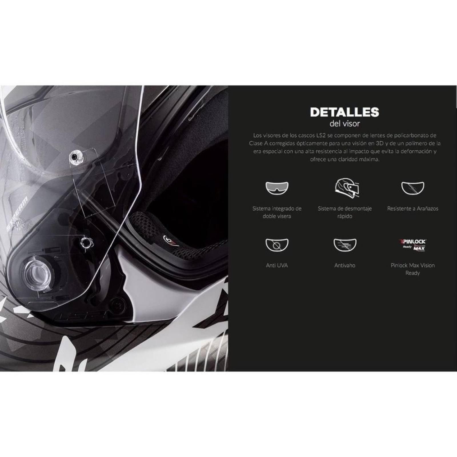 Casco Abatible Modular LS2 FF324 Metro Firefly Fosforescente Pinlock 