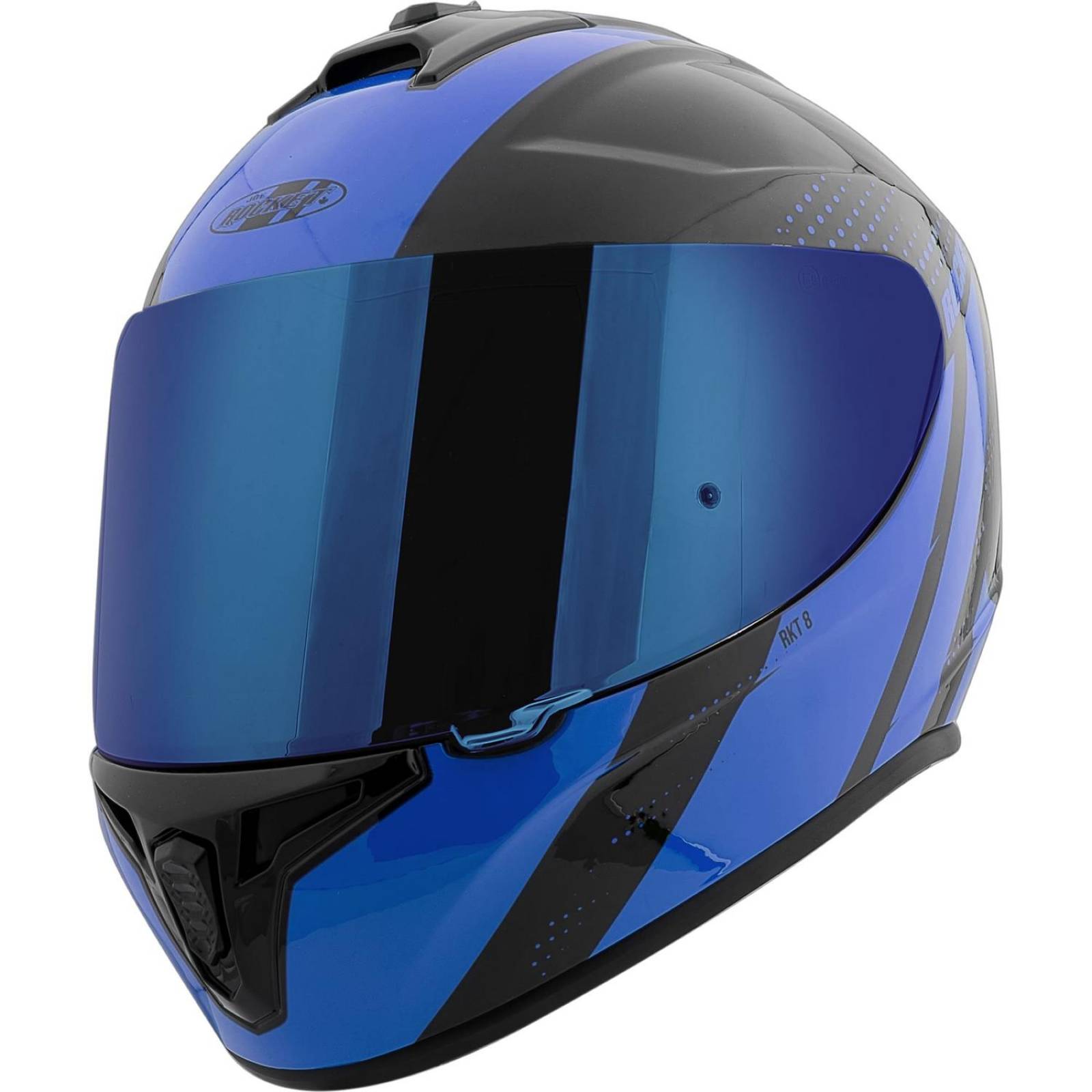 Casco Integral Joe Rocket RKT 8 Velocity Negro Azul Iridium