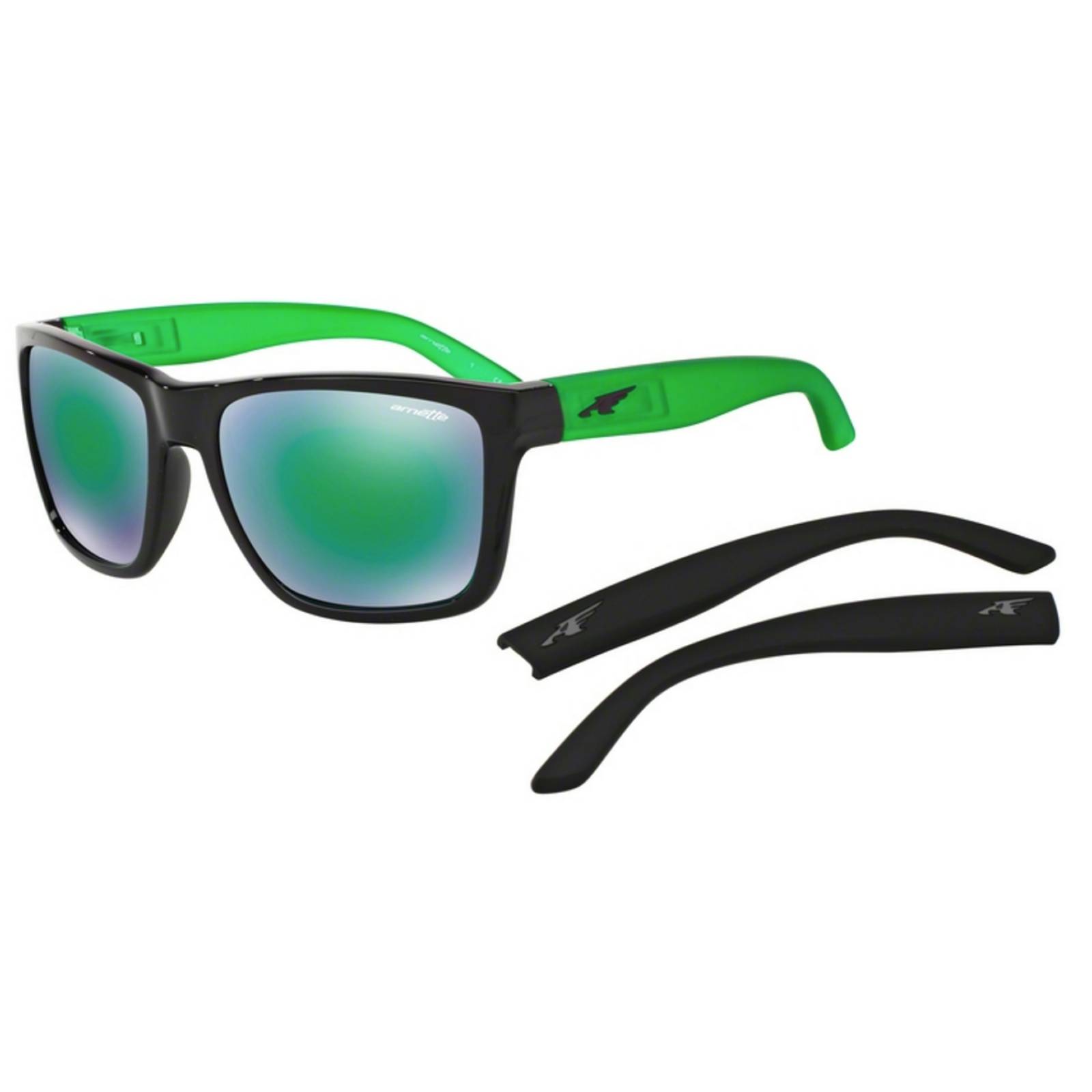 Arnette Witch Doctor Gloss Black / Mirror Green AN4177 22453R 