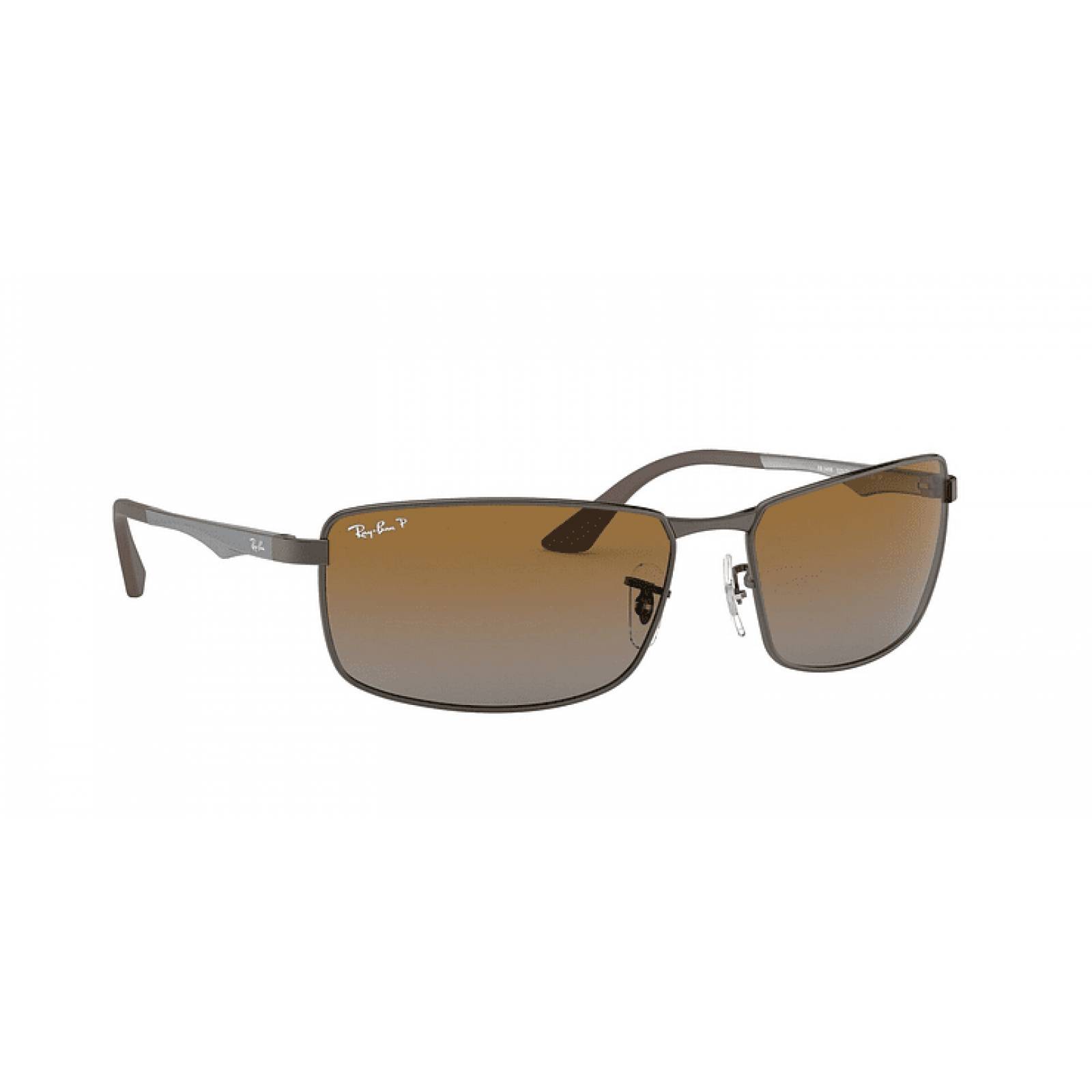 Lentes Ray-Ban RB 3498 029/T5 61 Gunmetal / Brown Gradient Polarized 