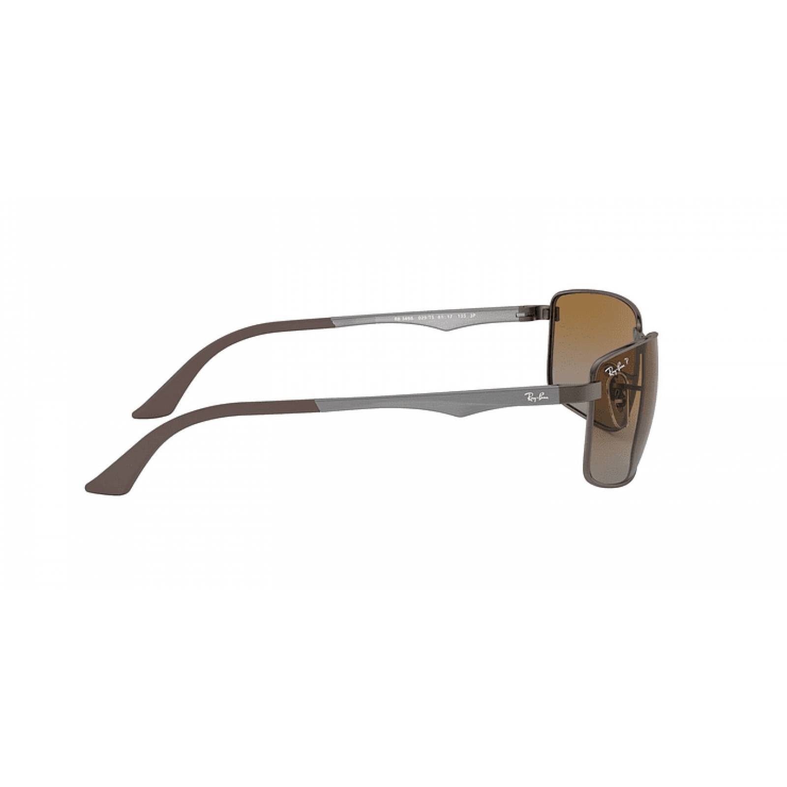 Lentes Ray-Ban RB 3498 029/T5 61 Gunmetal / Brown Gradient Polarized 