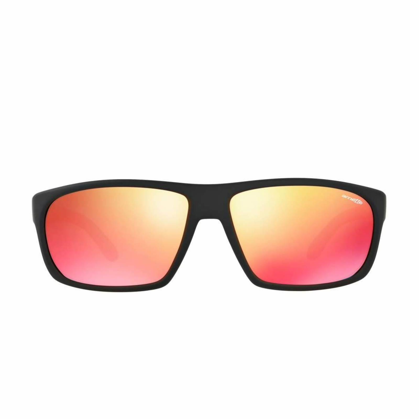 Lentes Arnette Burnout Fuzzy Black Red Mirror AN4225 23766Q 