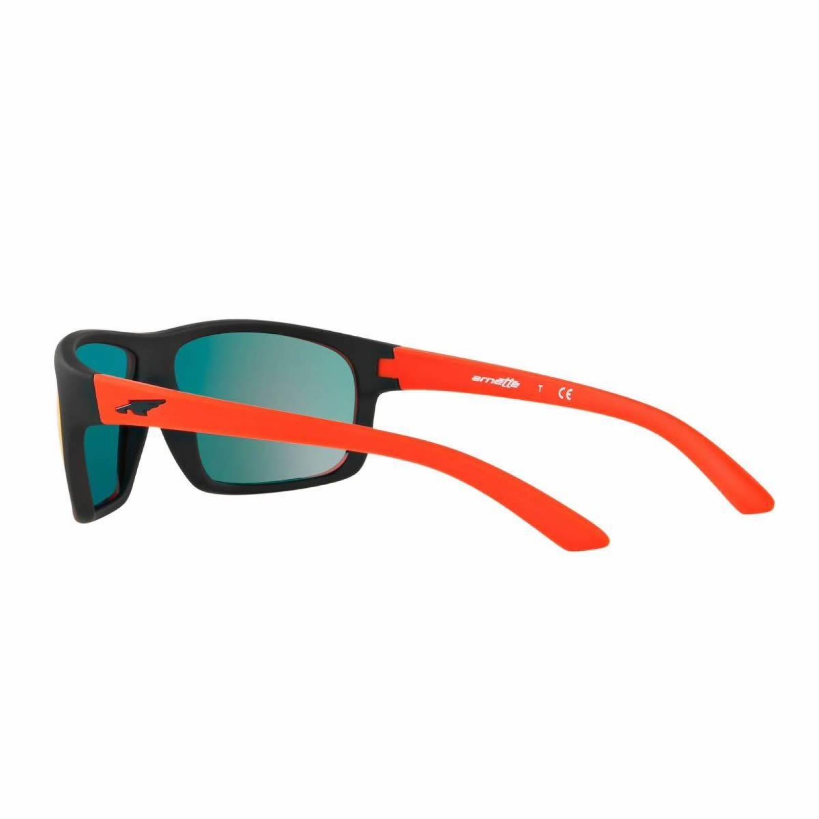 Lentes Arnette Burnout Fuzzy Black Red Mirror AN4225 23766Q 