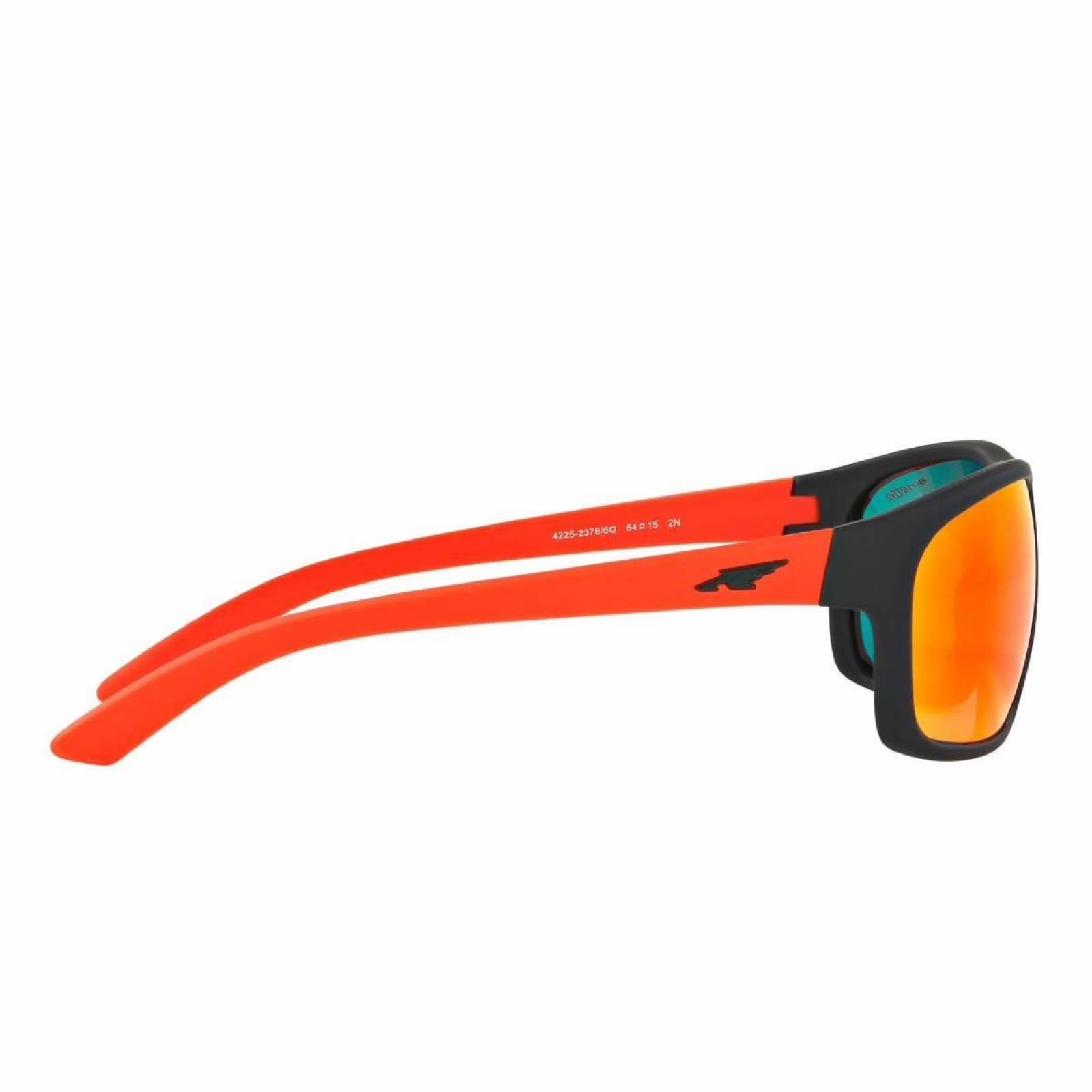 Lentes Arnette Burnout Fuzzy Black Red Mirror AN4225 23766Q 