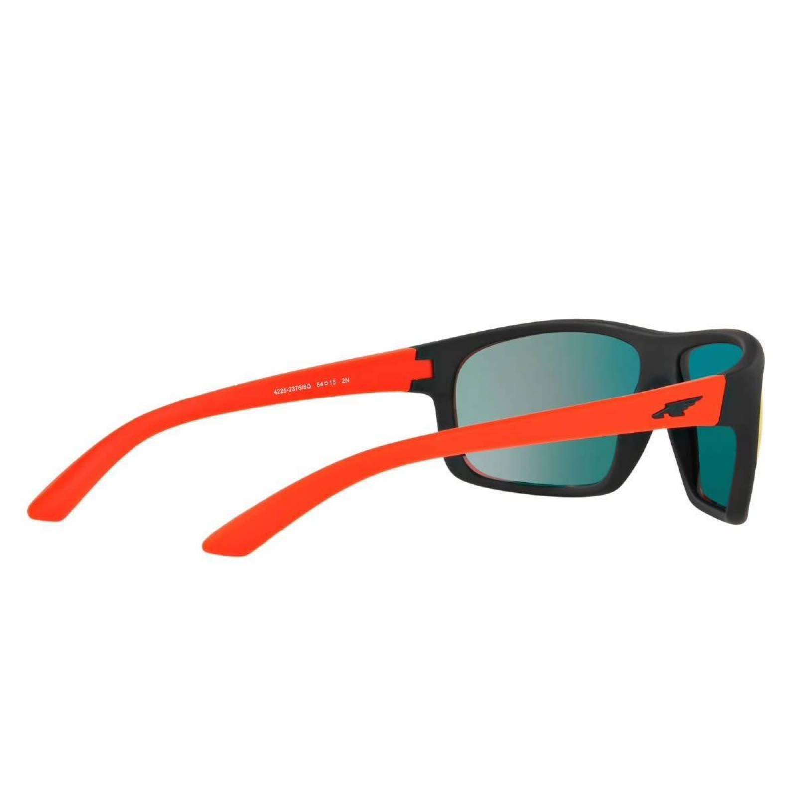 Lentes Arnette Burnout Fuzzy Black Red Mirror AN4225 23766Q 