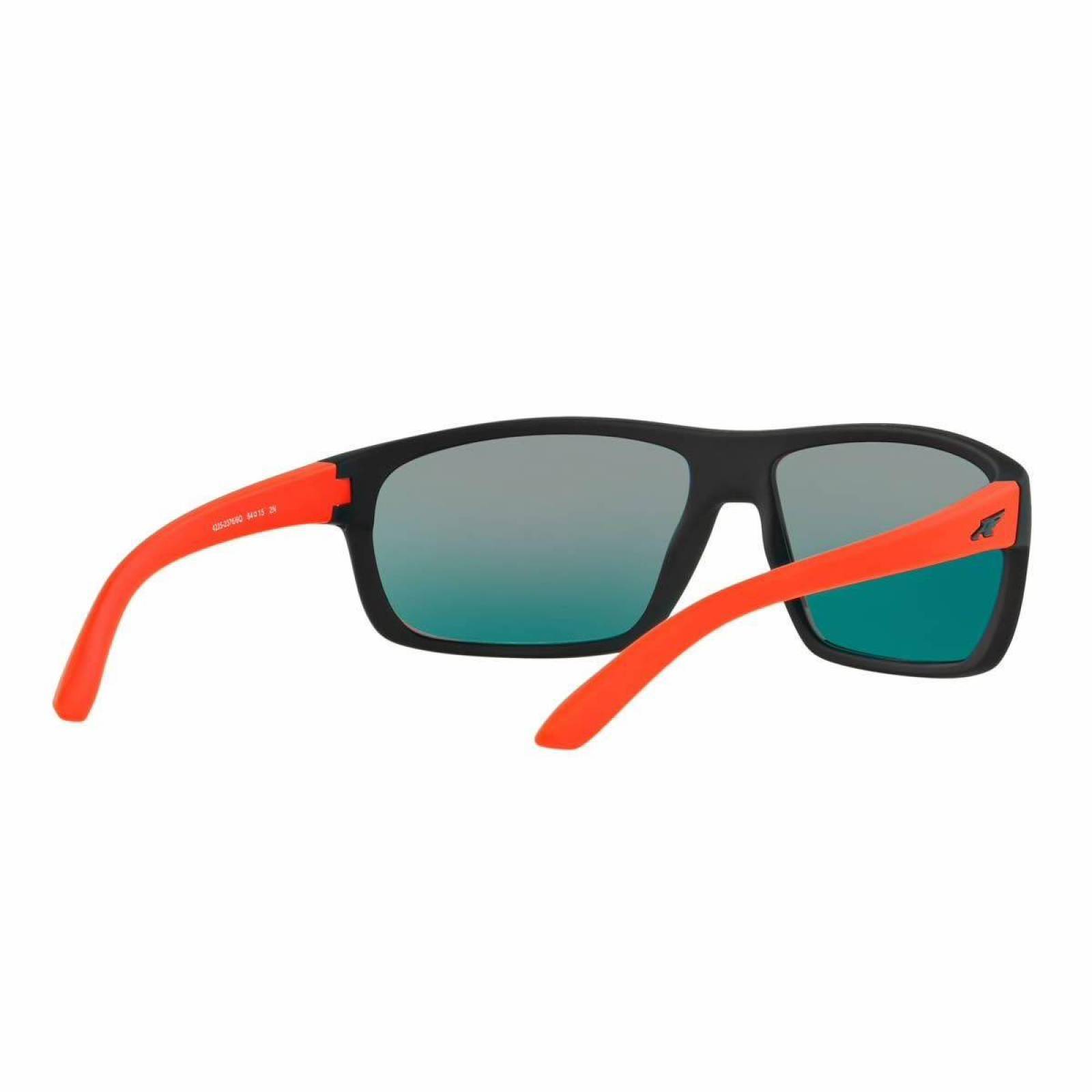 Lentes Arnette Burnout Fuzzy Black Red Mirror AN4225 23766Q 