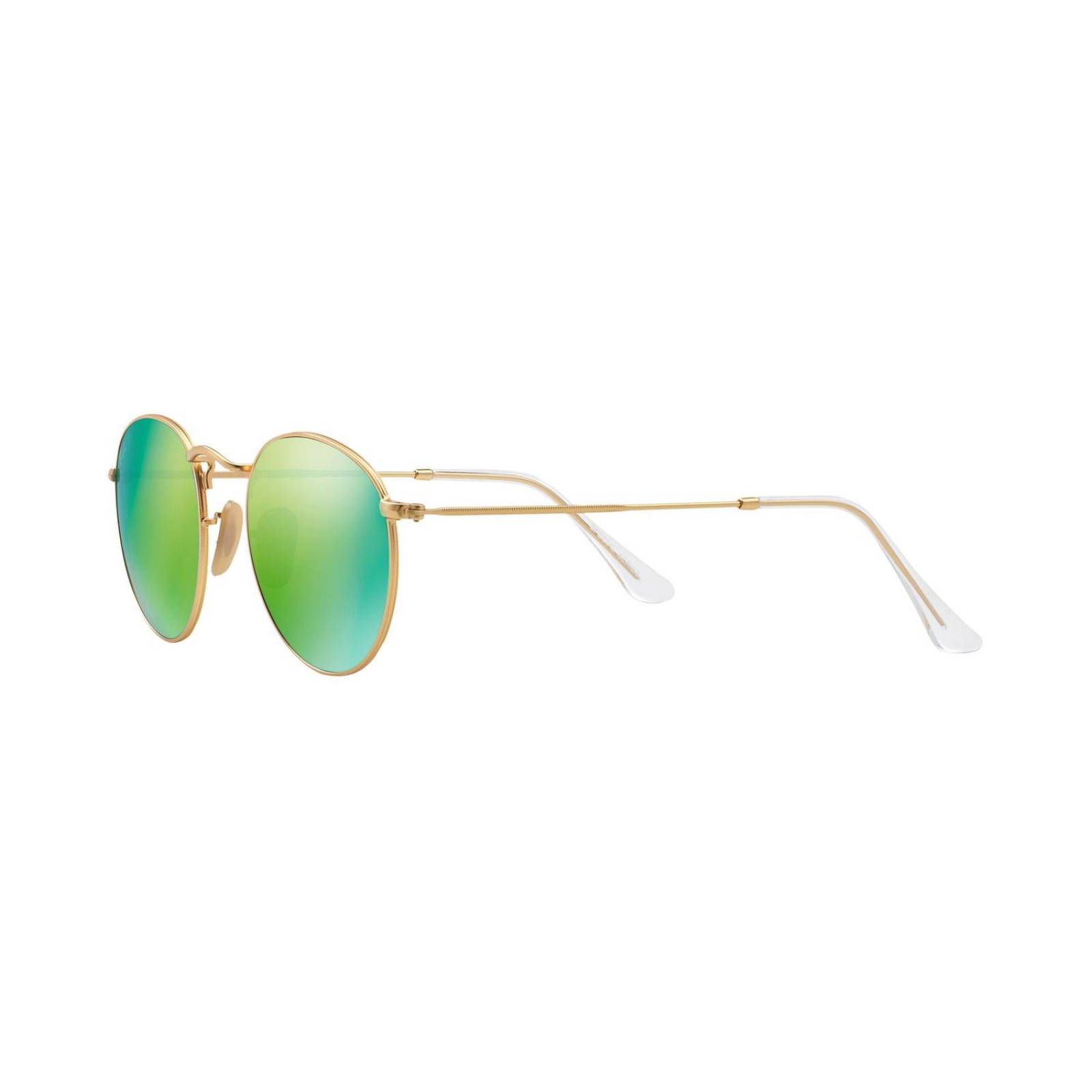 Ray Ban Round Flash 3447 112/P9 Polarized Green Flash Espejo 