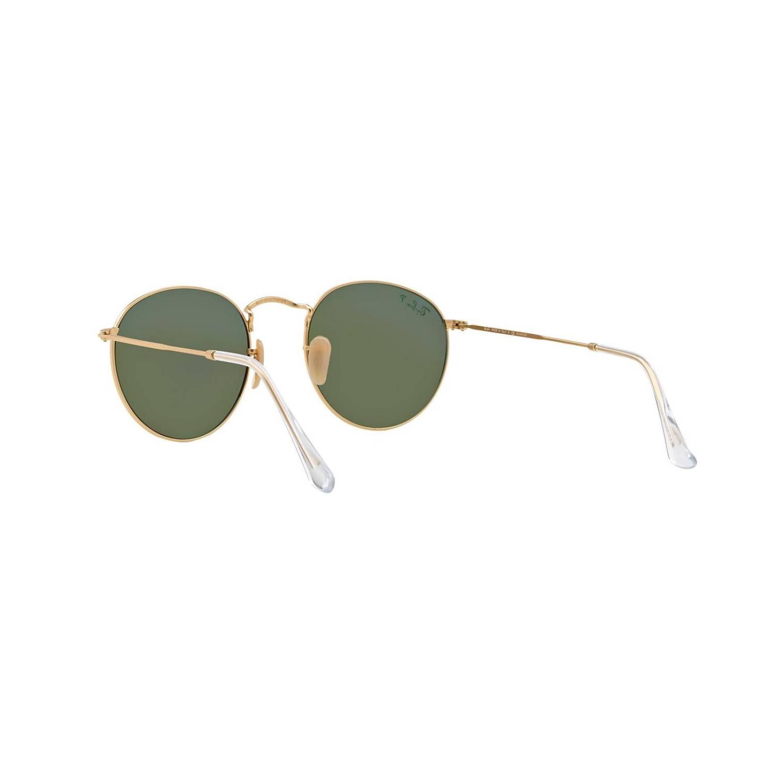Ray Ban Round Flash 3447 112/P9 Polarized Green Flash Espejo 