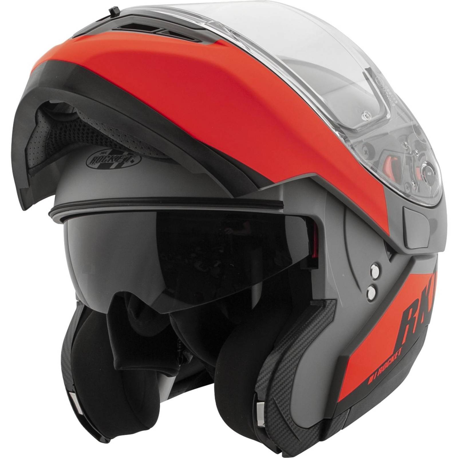 Casco Abatible Joe Rocket Rkt 20 Sonic Red Rojo - Negro Mate