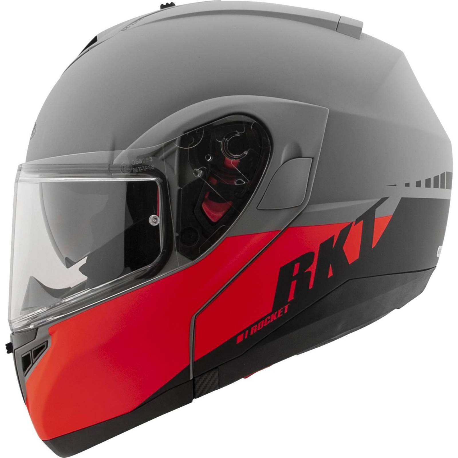 Casco Abatible Joe Rocket Rkt 20 Sonic Red Rojo - Negro Mate