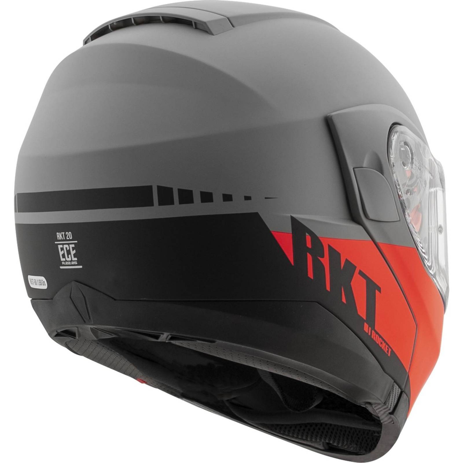 Casco Abatible Joe Rocket Rkt 20 Sonic Red Rojo - Negro Mate