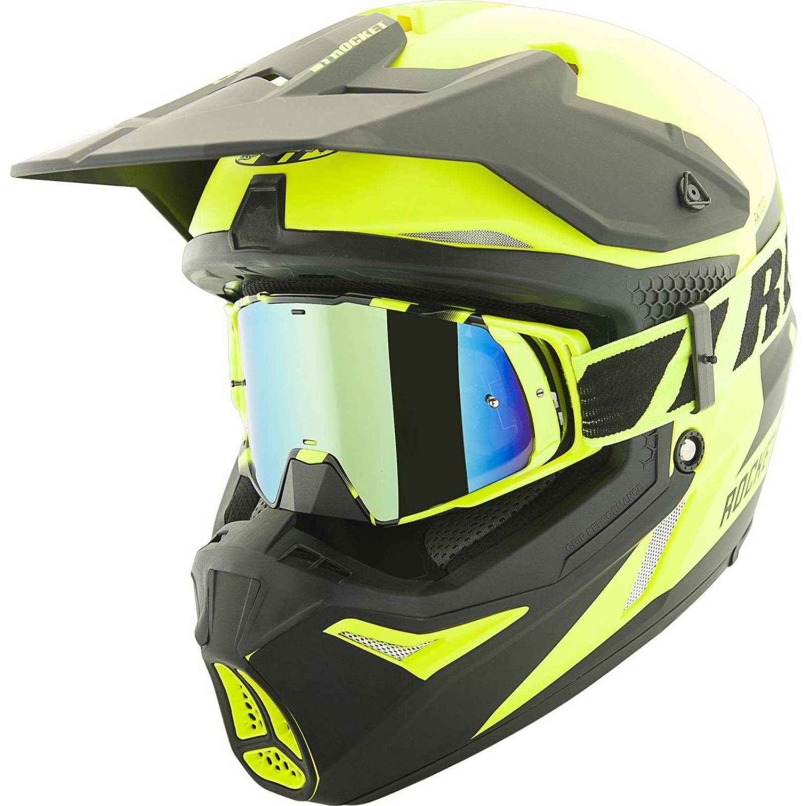 Casco Moto Cross Joe Rocket Rkt 22 Racing HiViz 