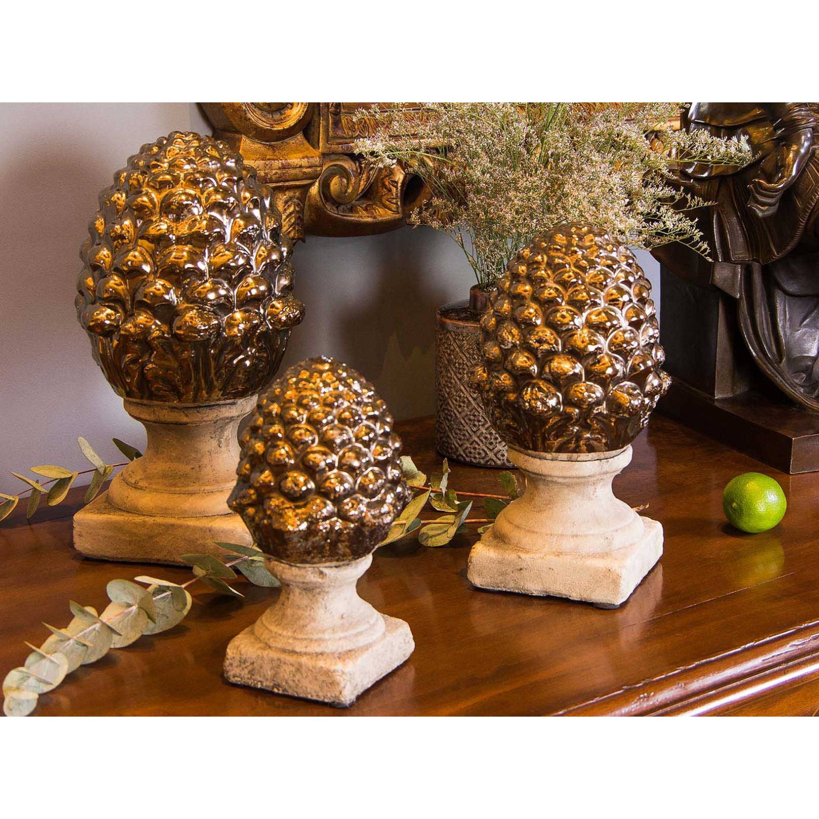 Figura Decorativa Alcachofa Piedra Love and Lemons