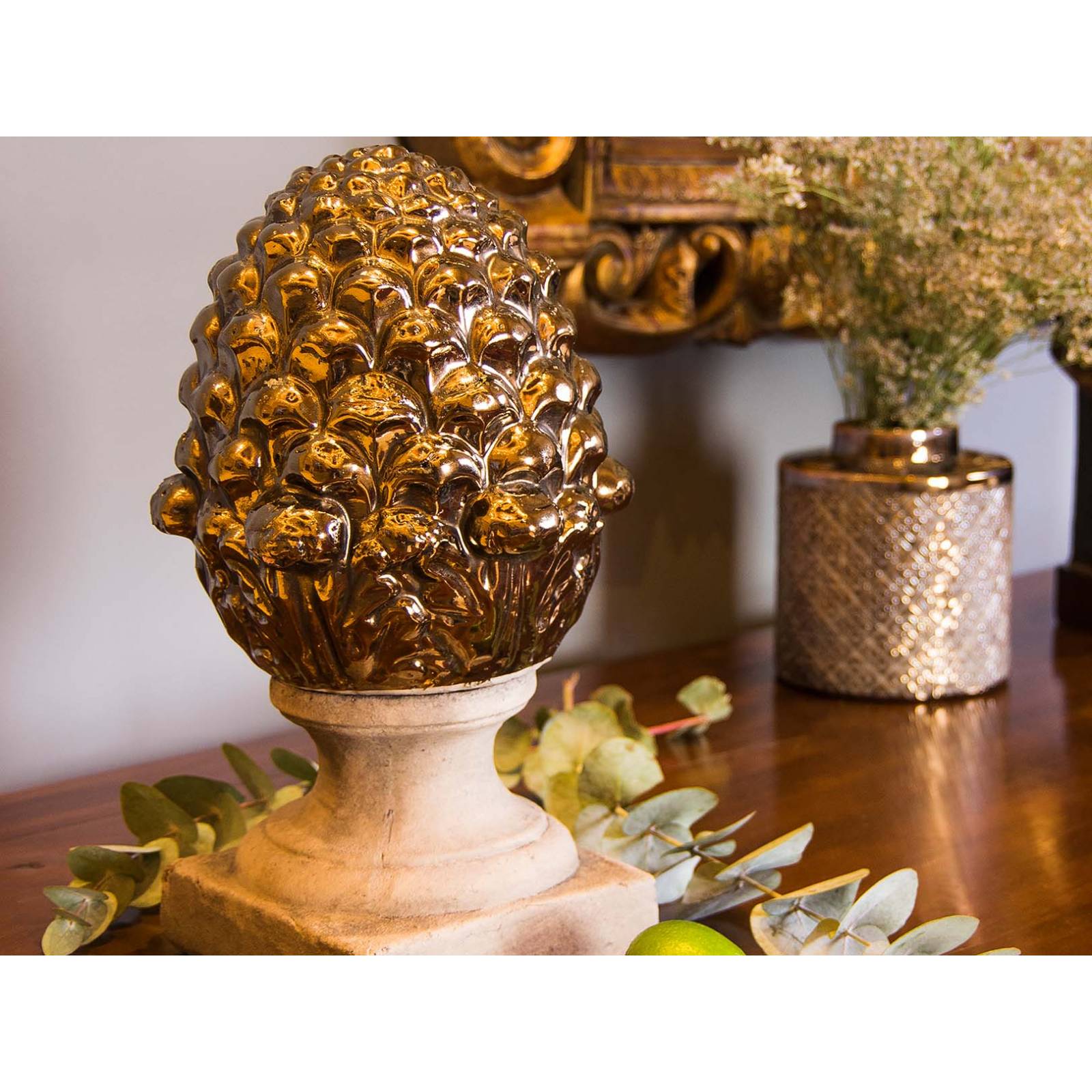 Figura Decorativa Alcachofa Piedra Love and Lemons