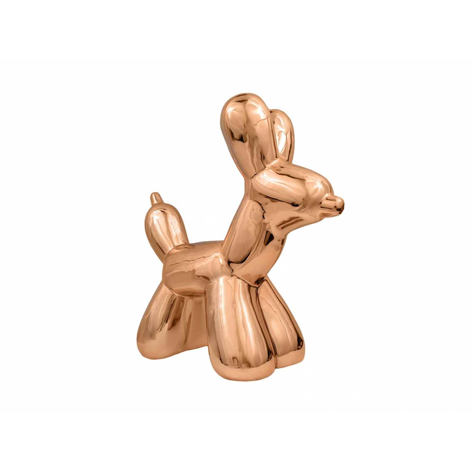 Figura Decorativa Perro Globo Metálico