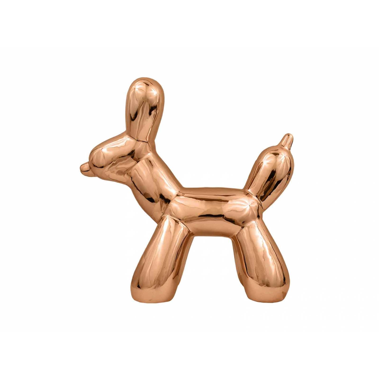 Figura Decorativa Perro Globo Metálico