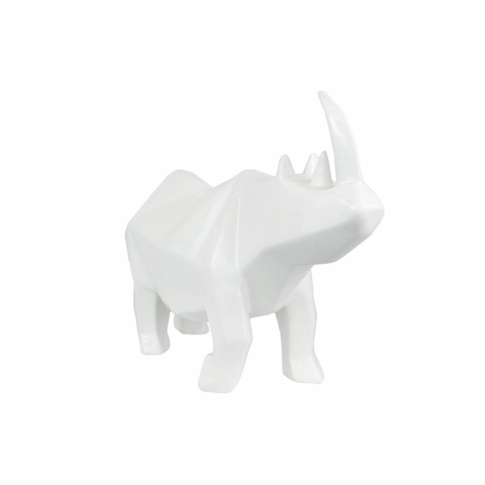 Figura Decorativa Rinoceronte Geométrico
