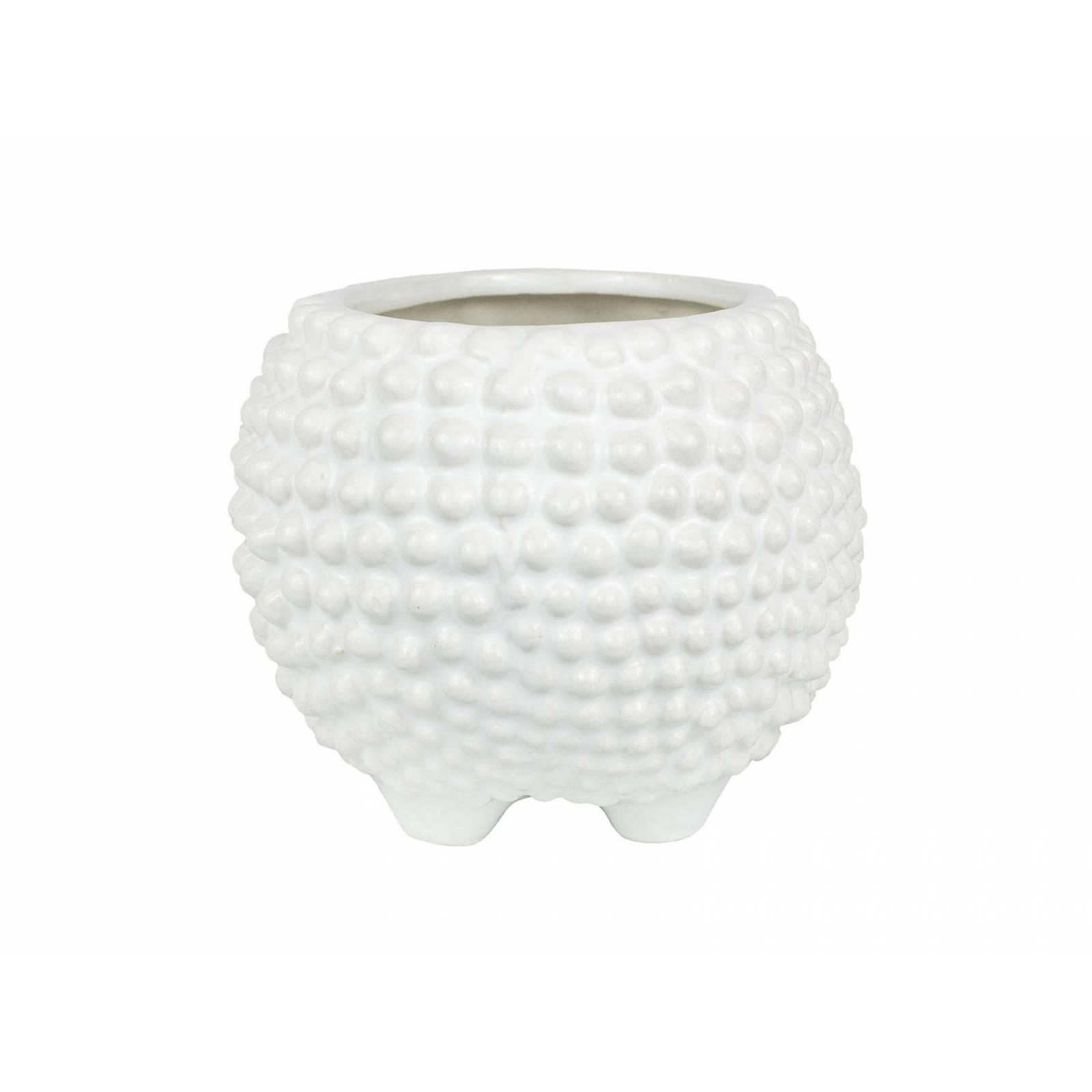 Maceta Erizo Baby en CerÃ¡mica Color Blanco RK668323