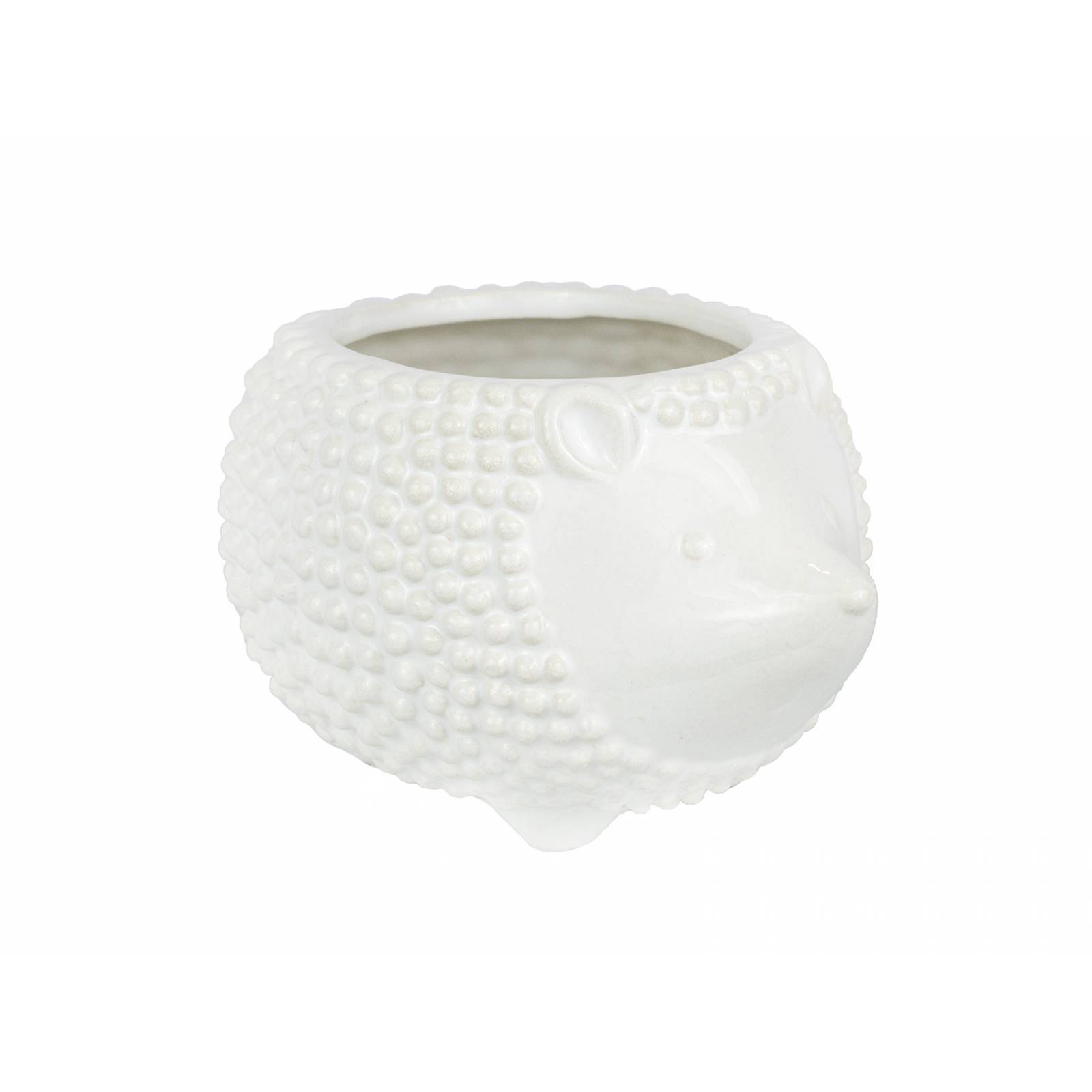 Maceta Erizo Baby en CerÃ¡mica Color Blanco RK668323