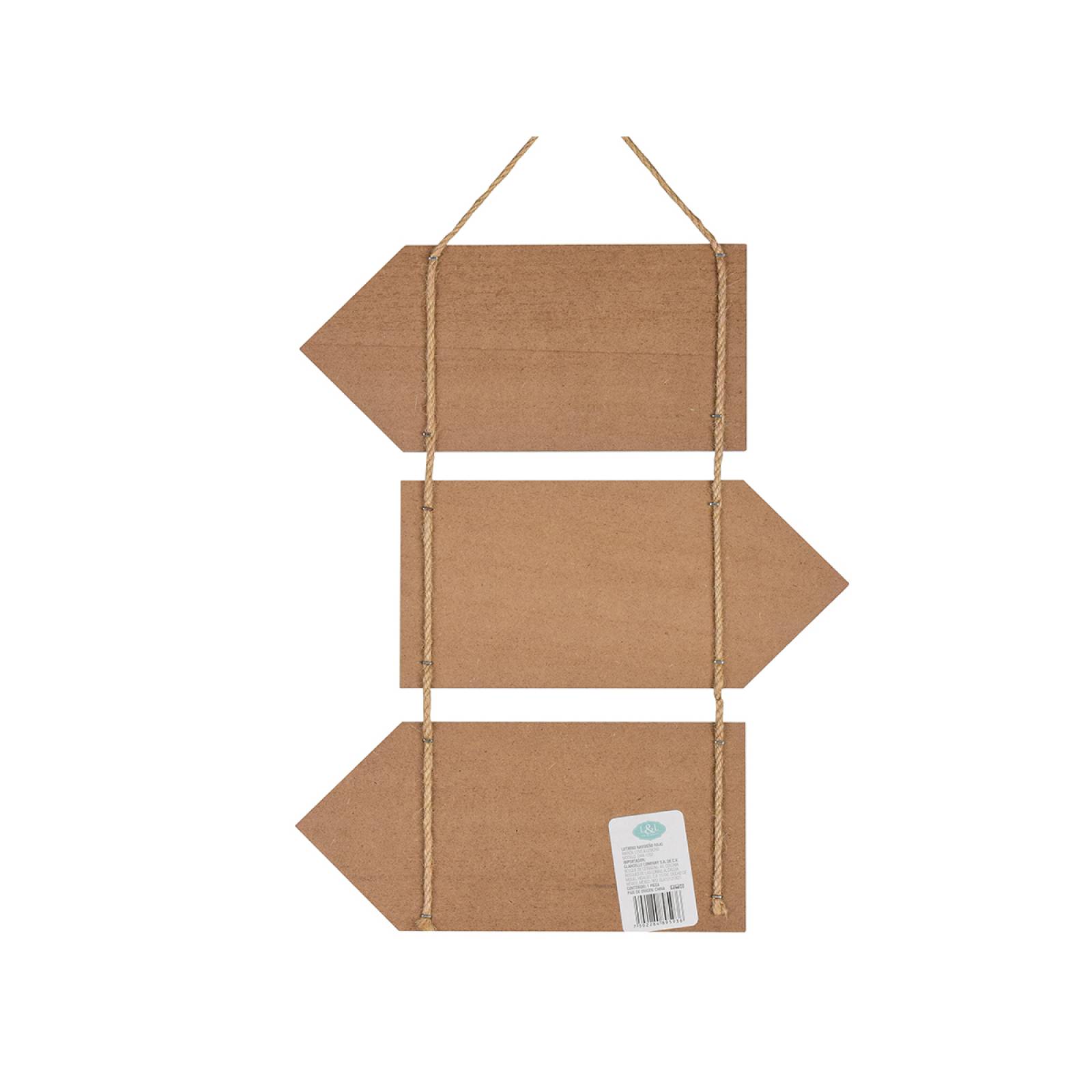 Letrero Decorativo Navideño con Señales