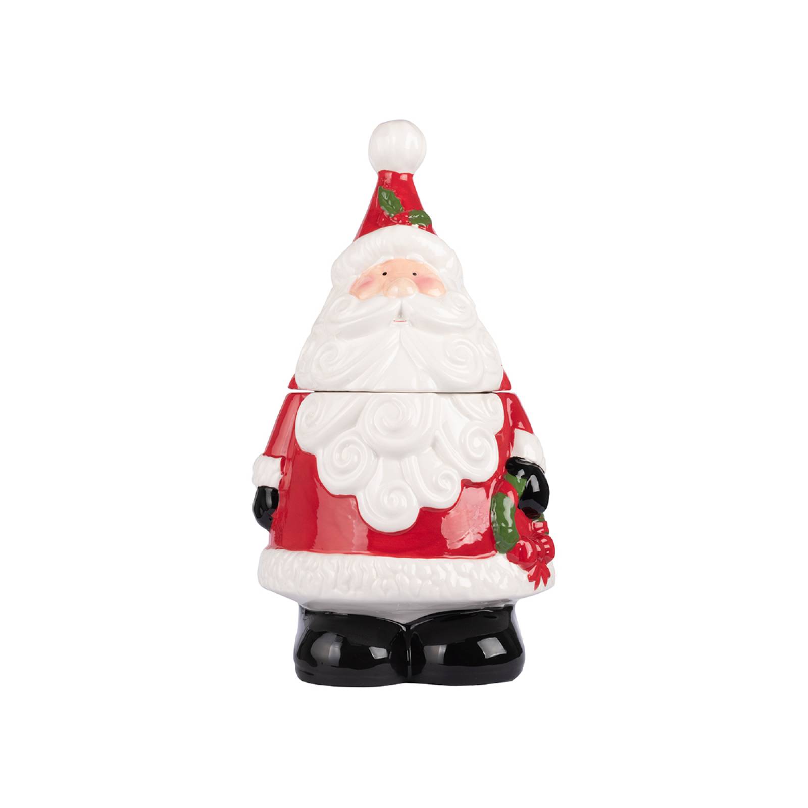 Figura Decorativa Dulcero con Forma de Santa Claus