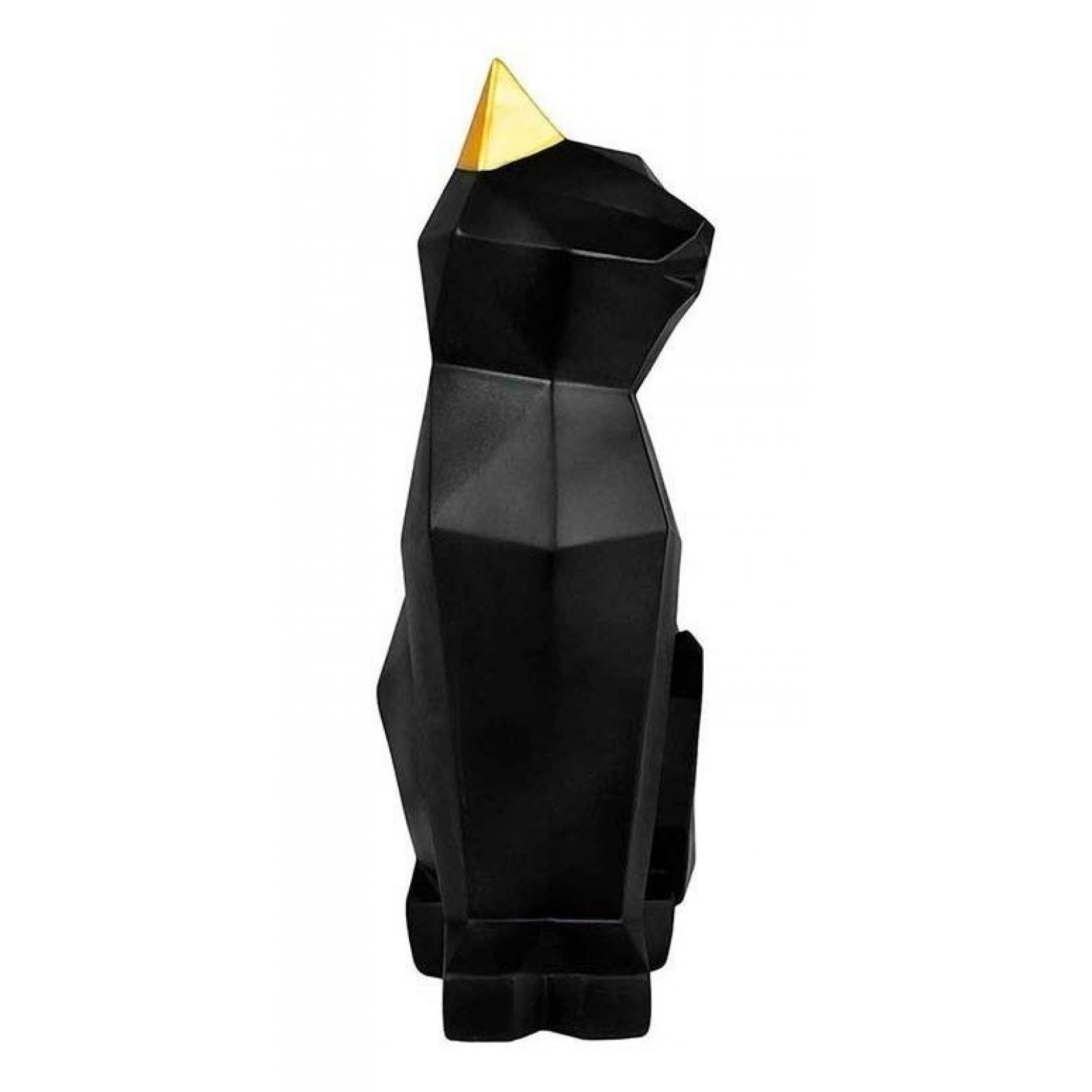Figura Gato Siamés Geométrico Negro Dma-1038 