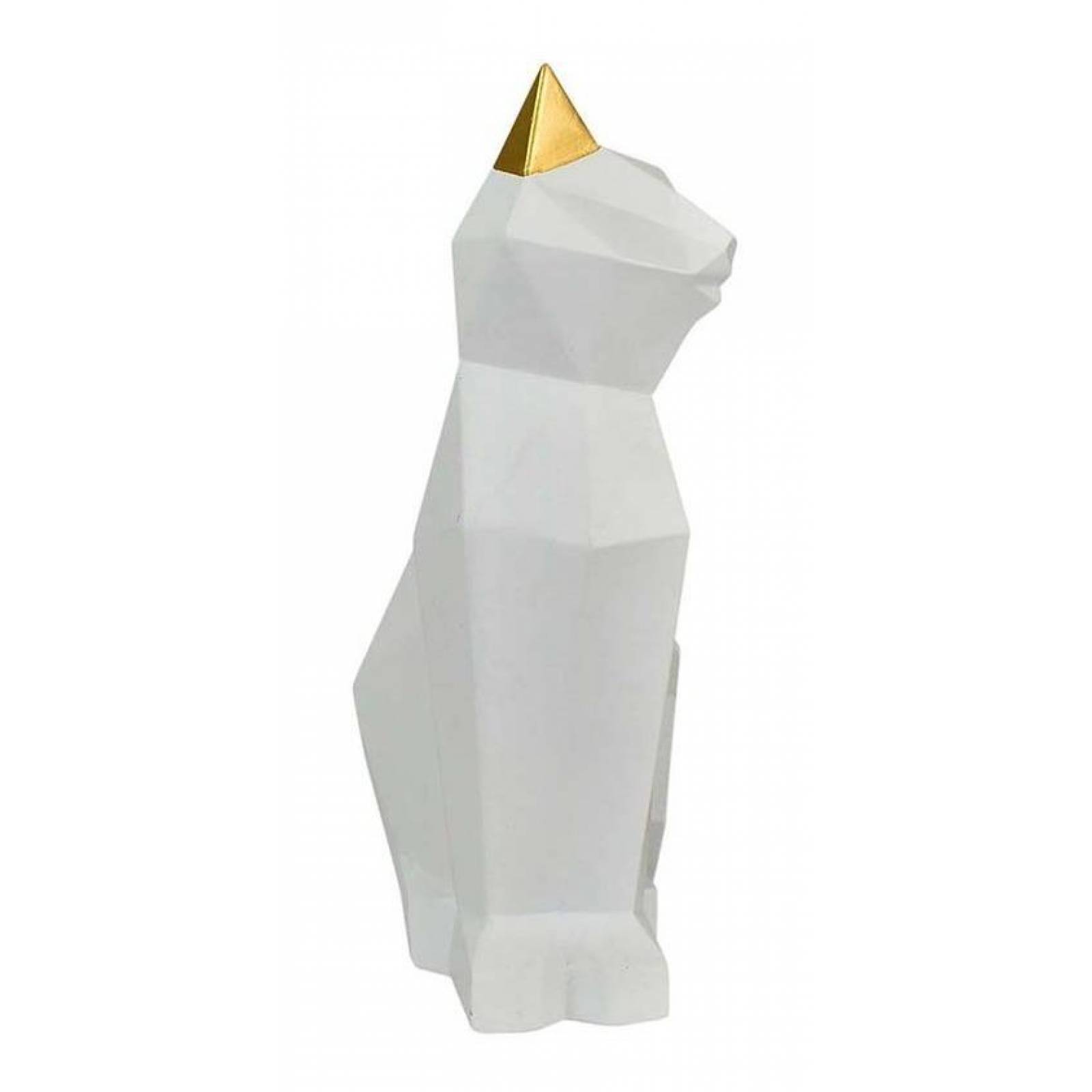Figura Gato Siamés Geométrico Negro Dma-1038 Blanco