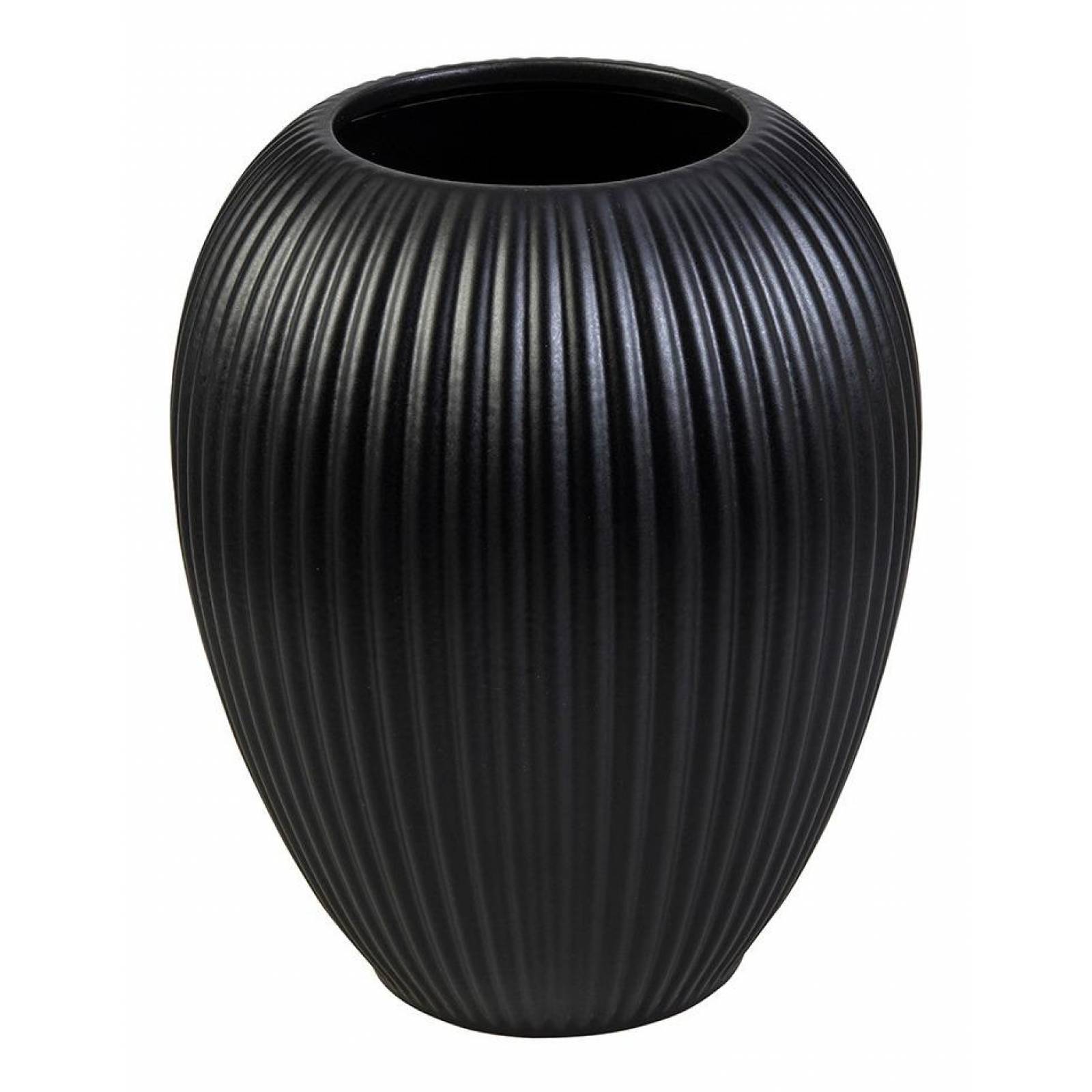 Florero Decorativo Love & Lemons Líneas Mate Djf-3006bk Negro