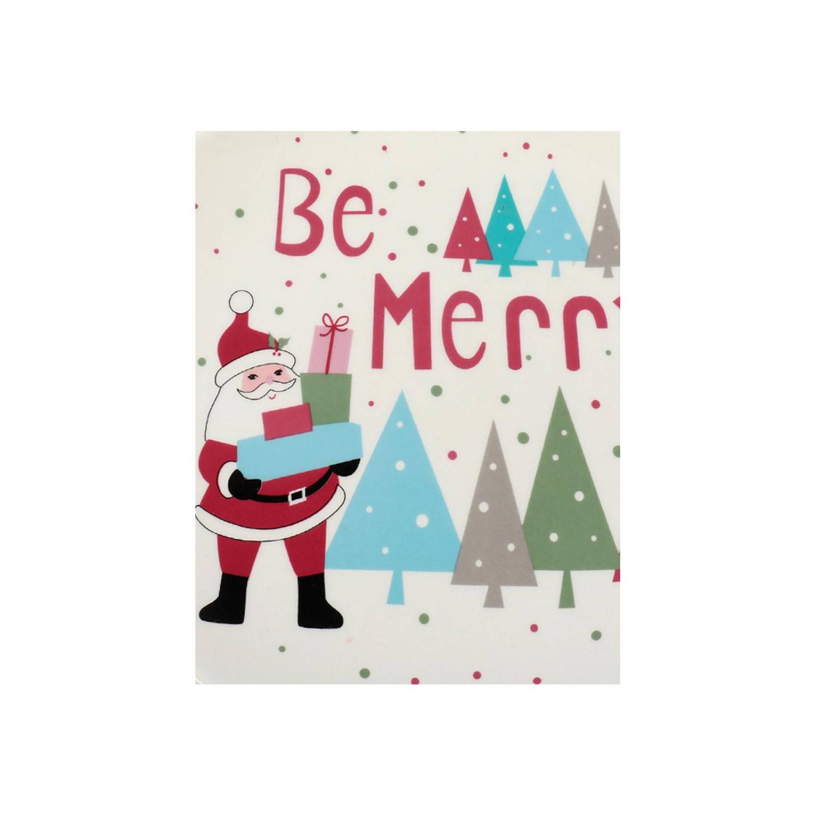 Plato Navideño "Be Merry" Love & Lemons MXM-1229 de Dolomita 