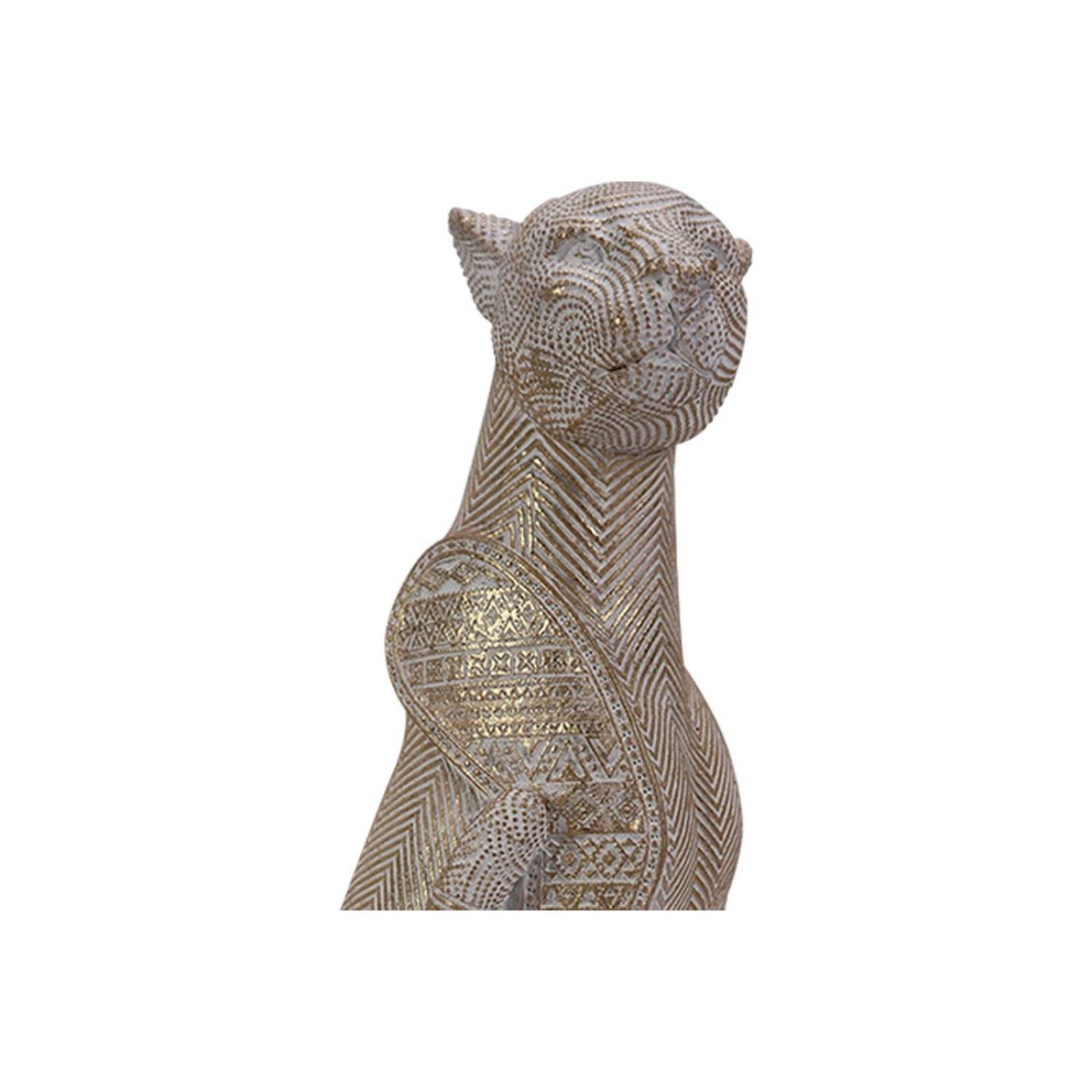 Gato Diosa Egipcia Bastet Chico Love & Lemons DMA-1071SM Blanco y Dorado 