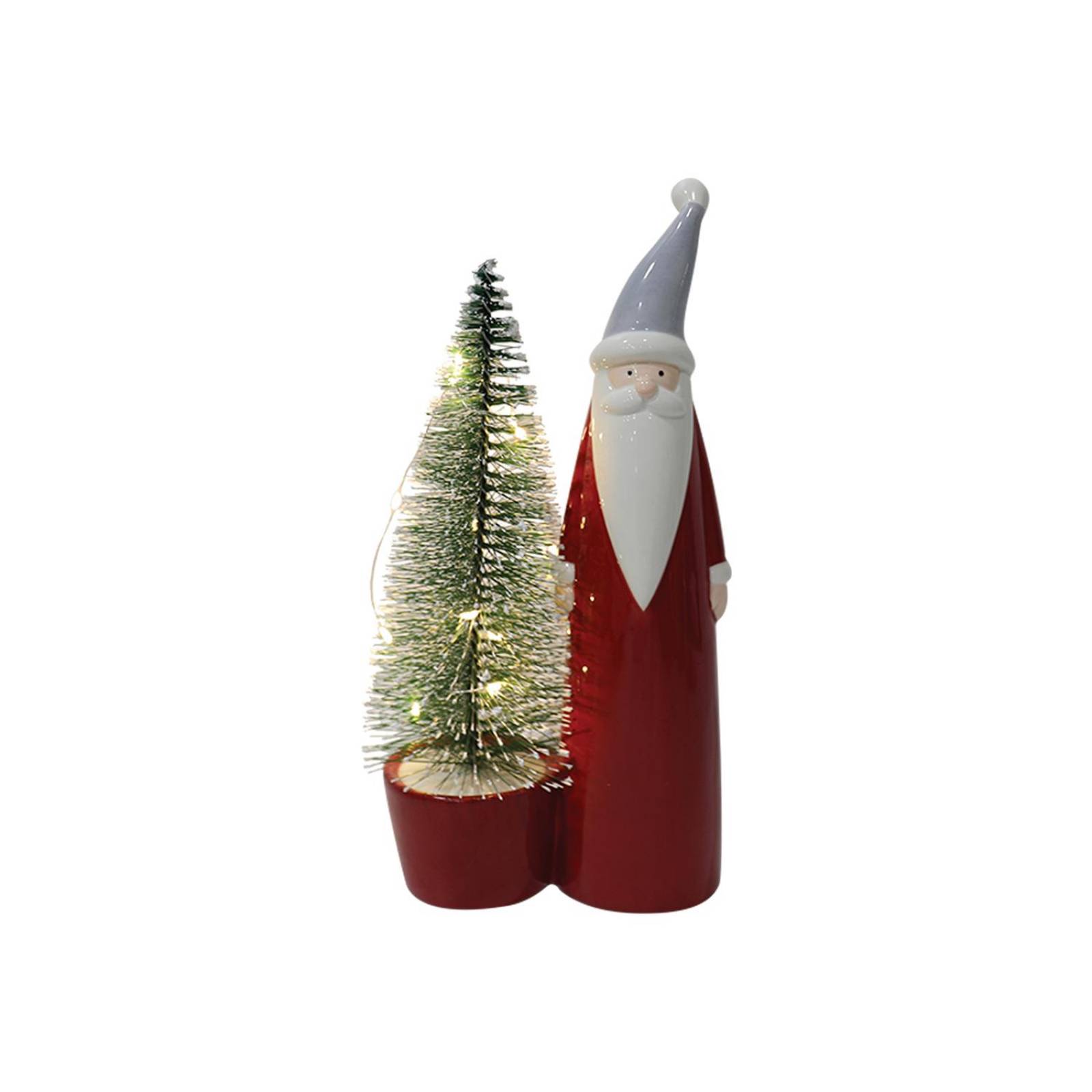 Santa Claus Decorativo con Pino Love & Lemons DXM-1225 Alumbrado con Luz Led 