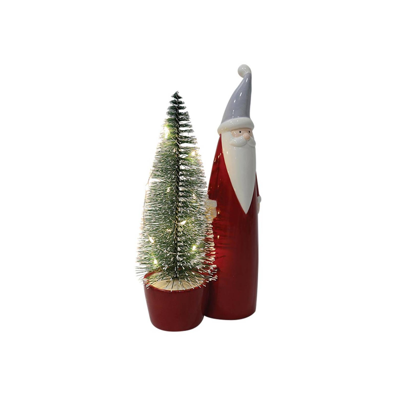 Santa Claus Decorativo con Pino Love & Lemons DXM-1225 Alumbrado con Luz Led 