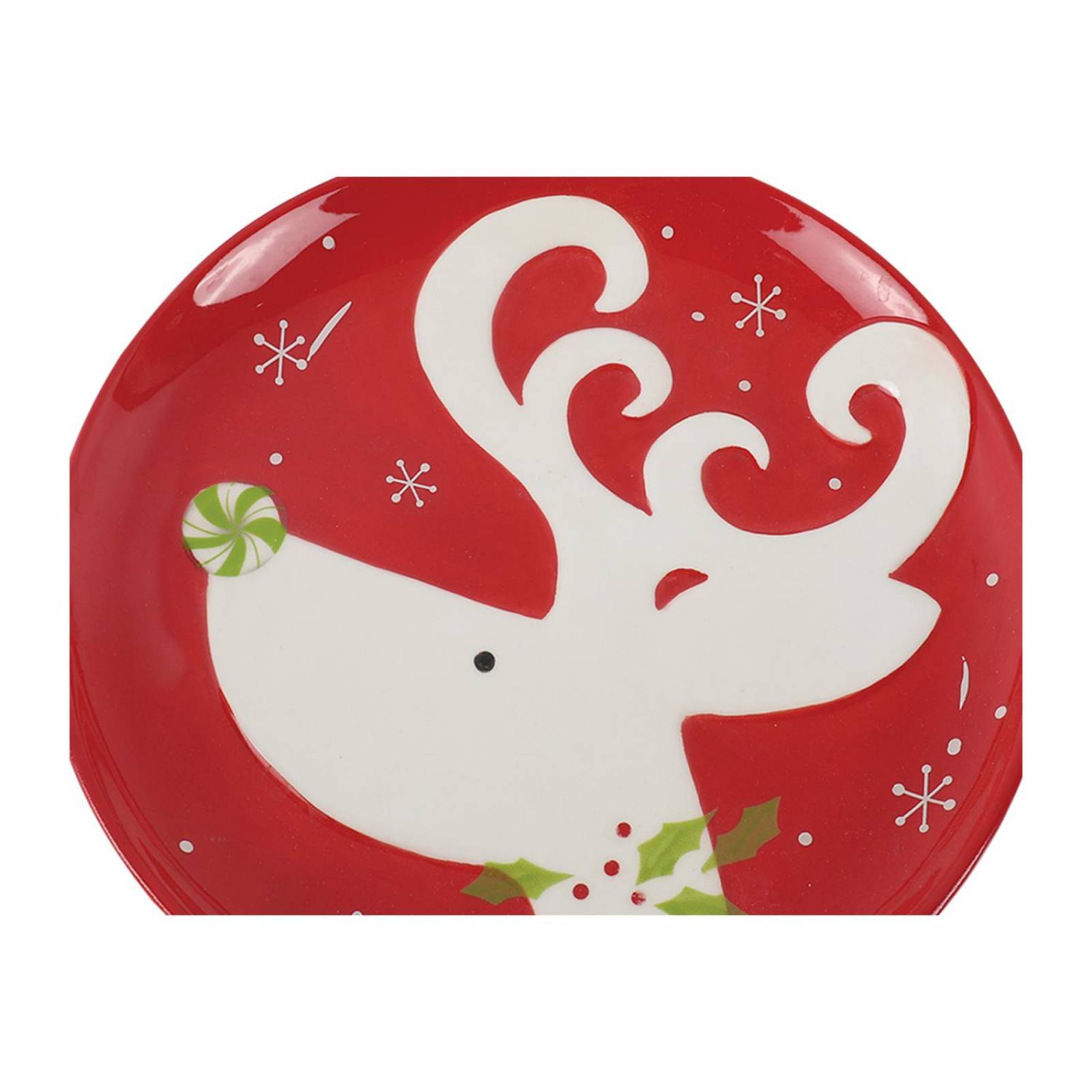 Plato Navideño con Reno Dasher Love & Lemons MXM-1231 de Dolomita 