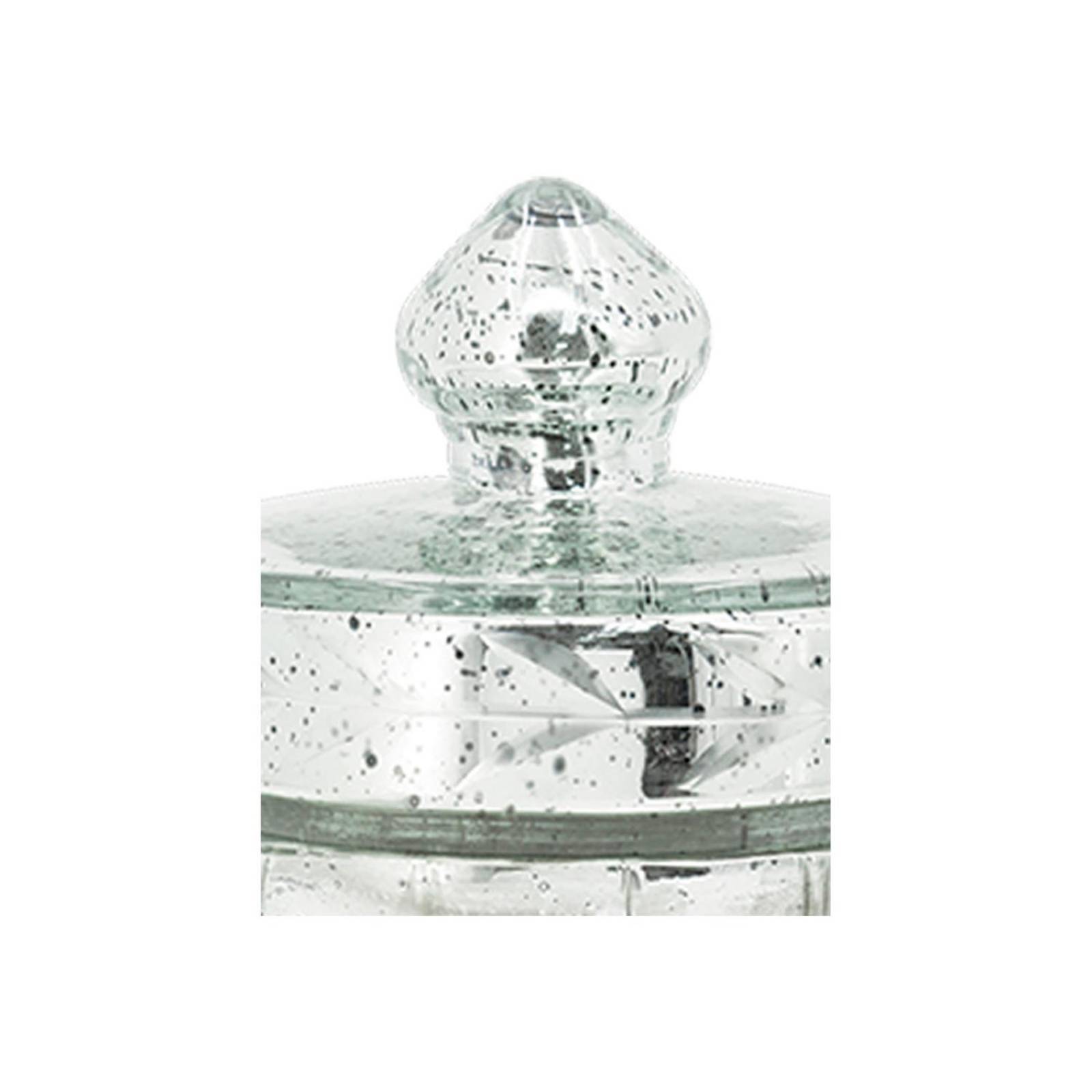 Estuche Saphir Love & Lemons DAV-6021 de Cristal Plateado 8.8x8.8x11.9 cm 