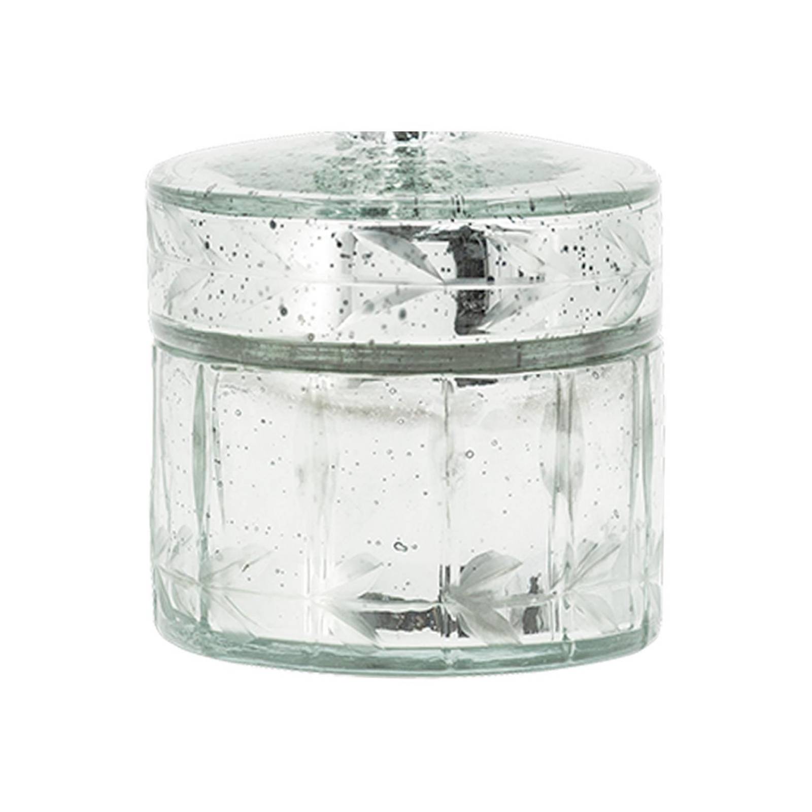 Estuche Saphir Love & Lemons DAV-6021 de Cristal Plateado 8.8x8.8x11.9 cm 