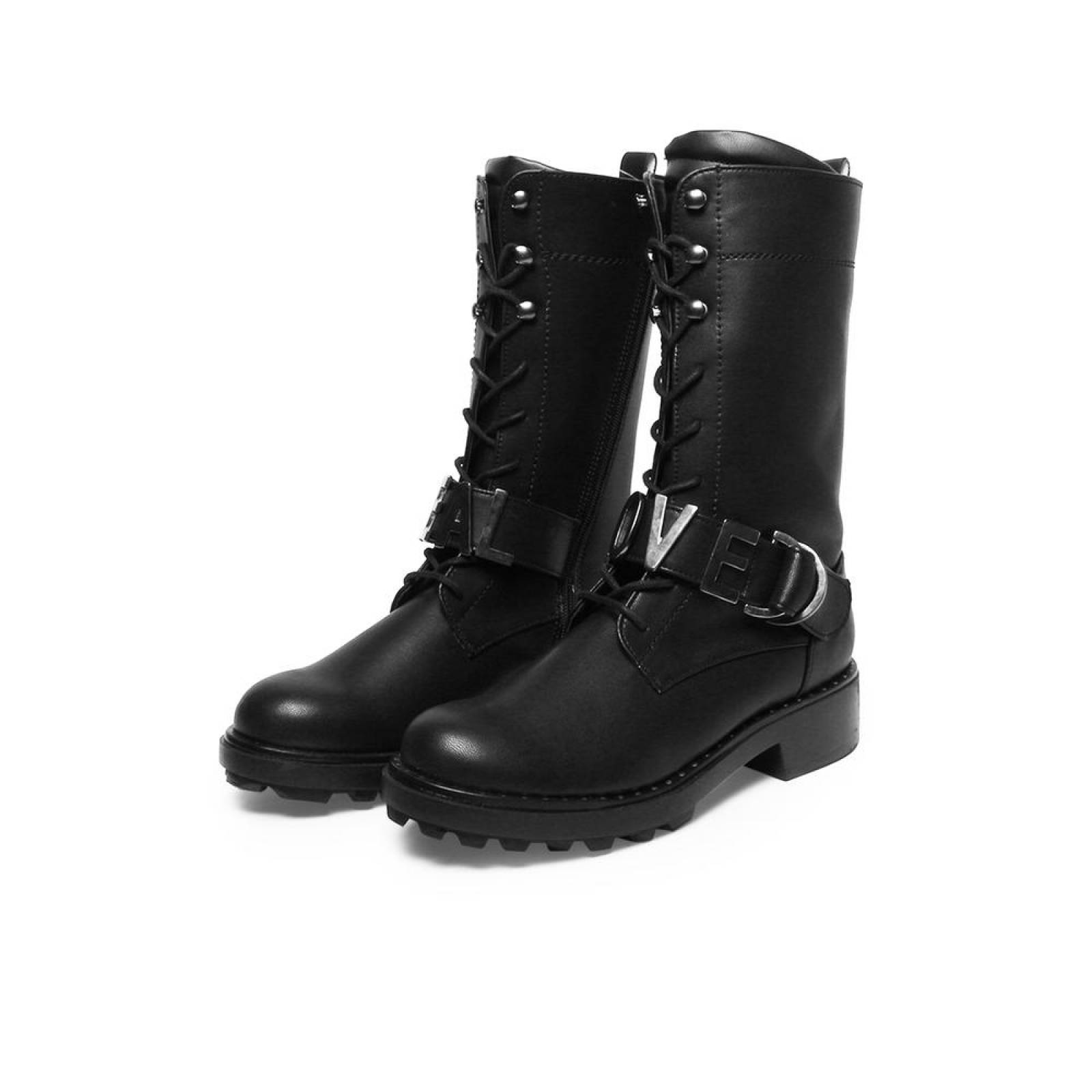 Bota alta Negro Capa de Ozono
