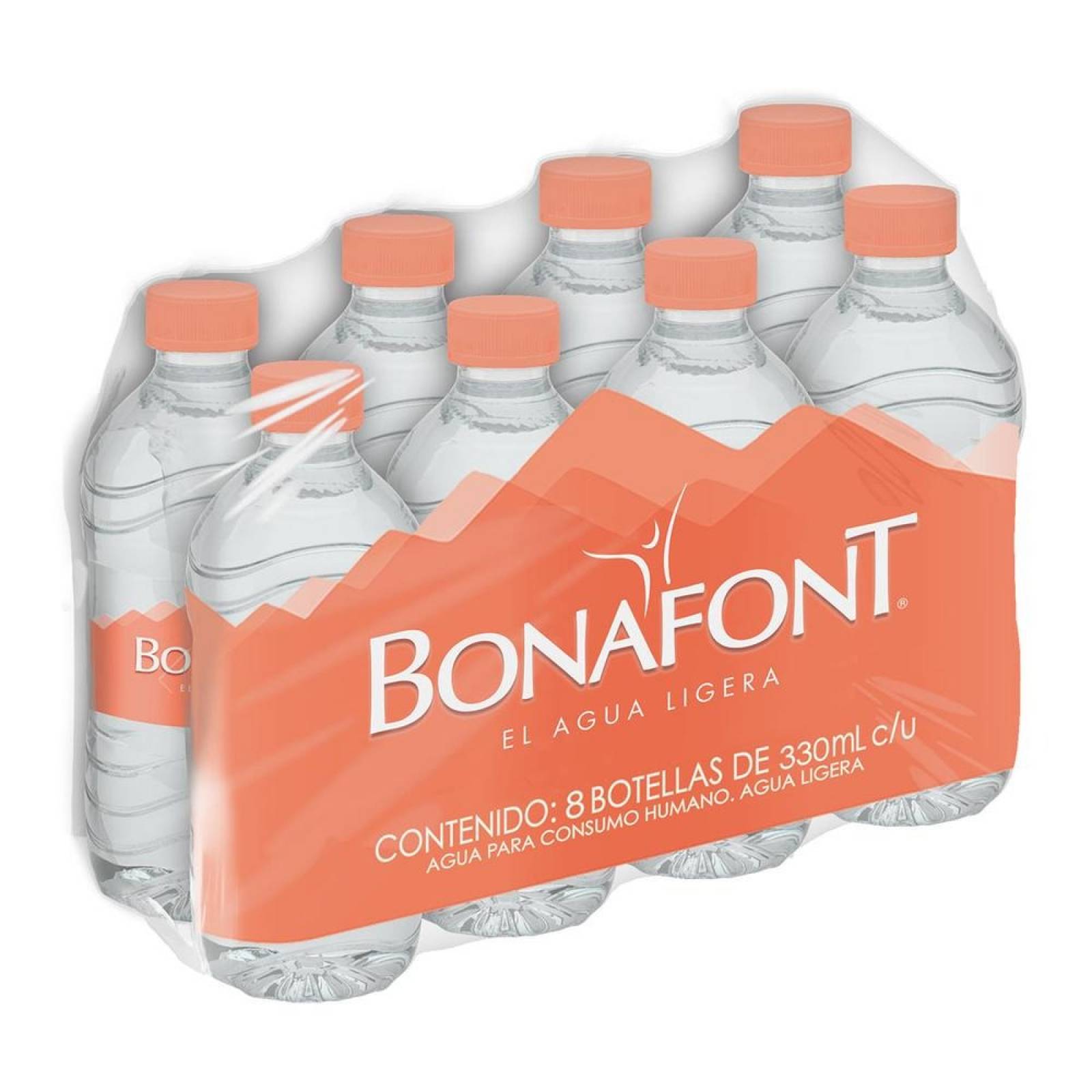 Bonafont Agua Natural Purificada pack 8 x 330ml