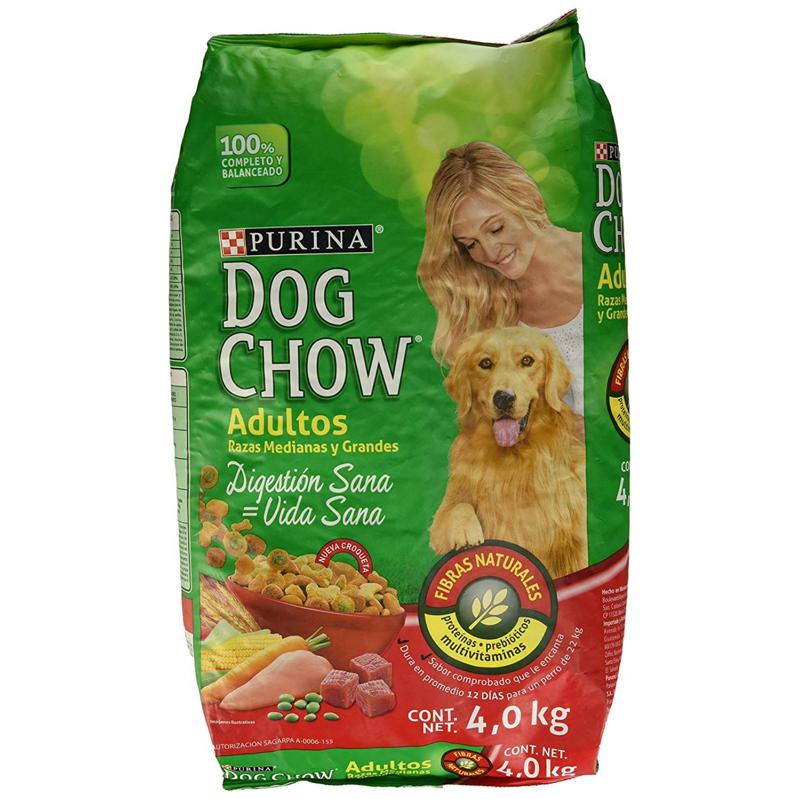 Dog Chow Alimento para Perro Adulto Raza Grande bulto 4 kg